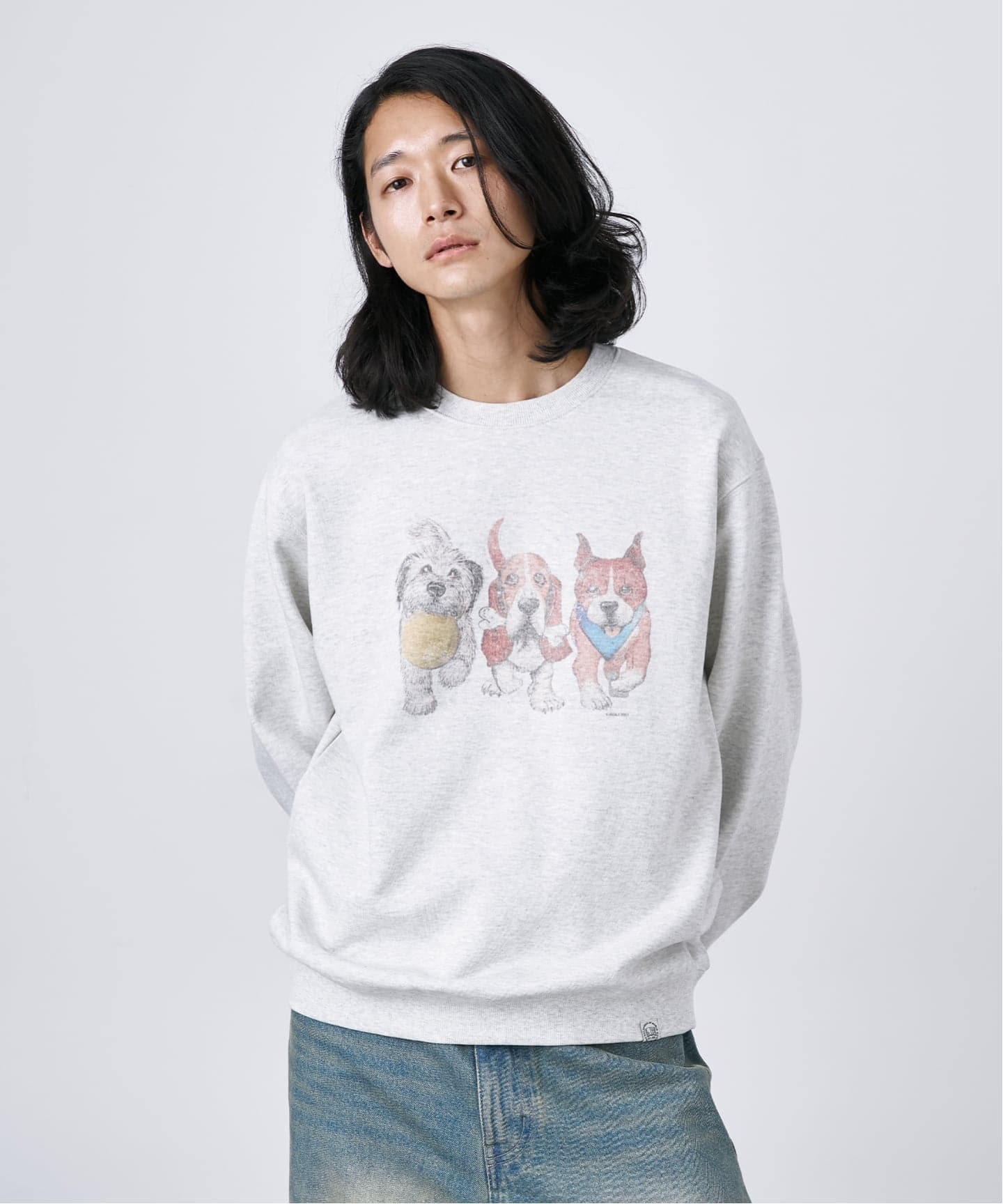 TENDERLOIN ホワイト スウェット S THE SHINZONE シンゾーン COMMON SWEAT コモンスウェット グレー