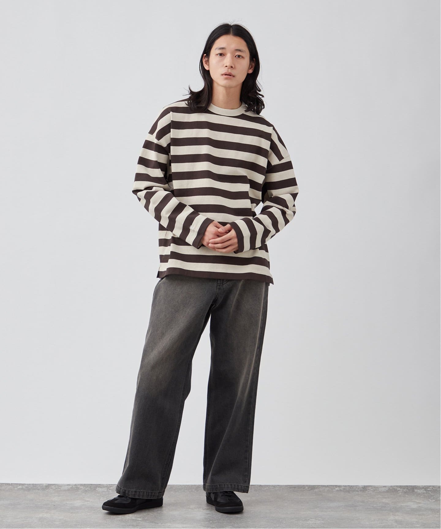 ANTS & ELEPHANTS】ヘビーウェイト ボーダーロンTEE（Tシャツ