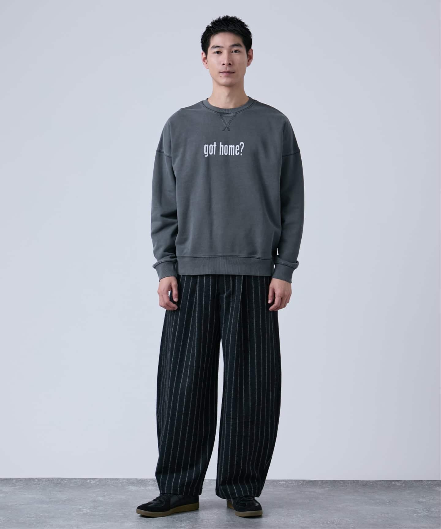 ANTS & ELEPHANTS】フェード加工 リバーシブルスウェット（スウェット