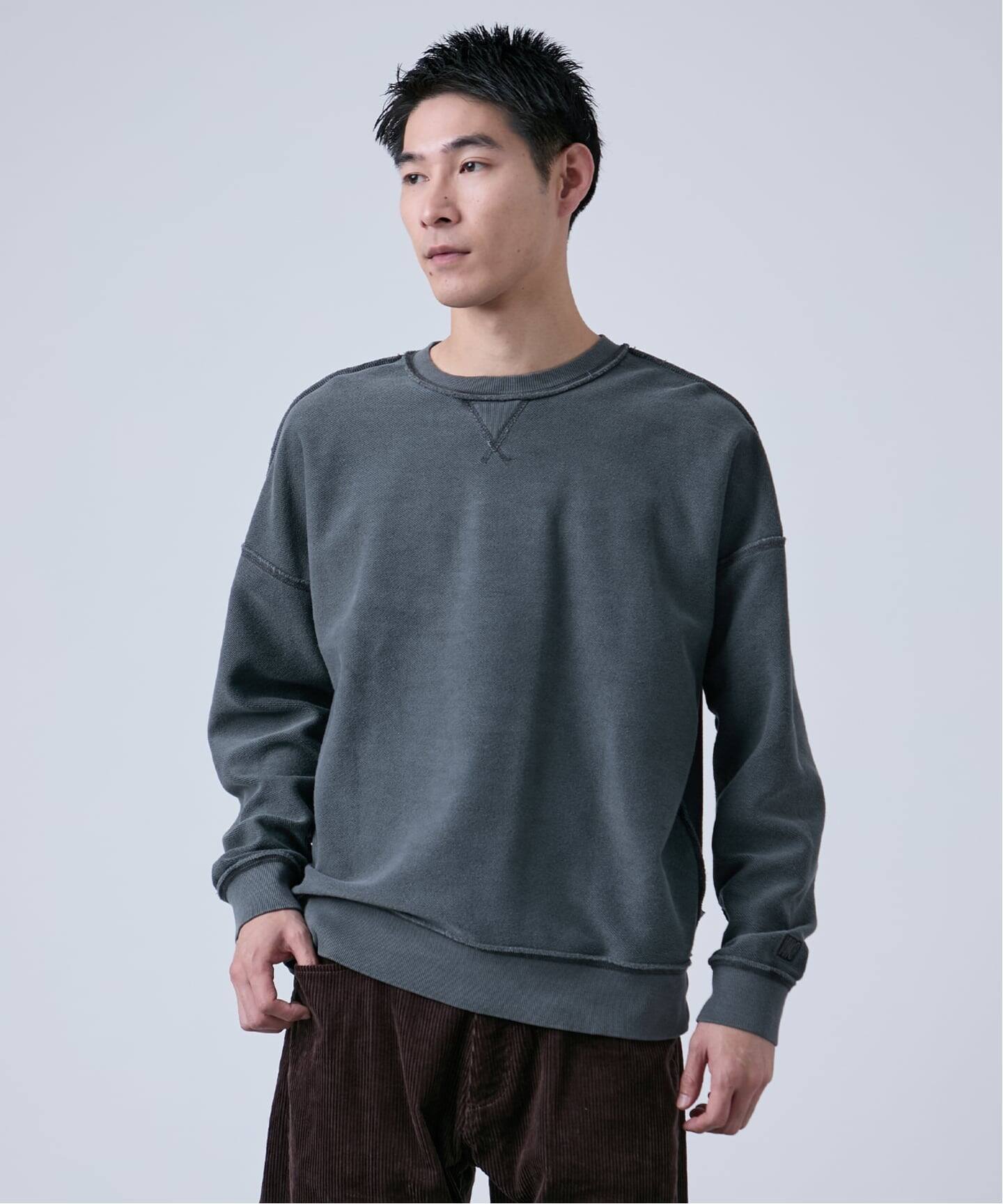 ANTS & ELEPHANTS】フェード加工 リバーシブルスウェット（スウェット