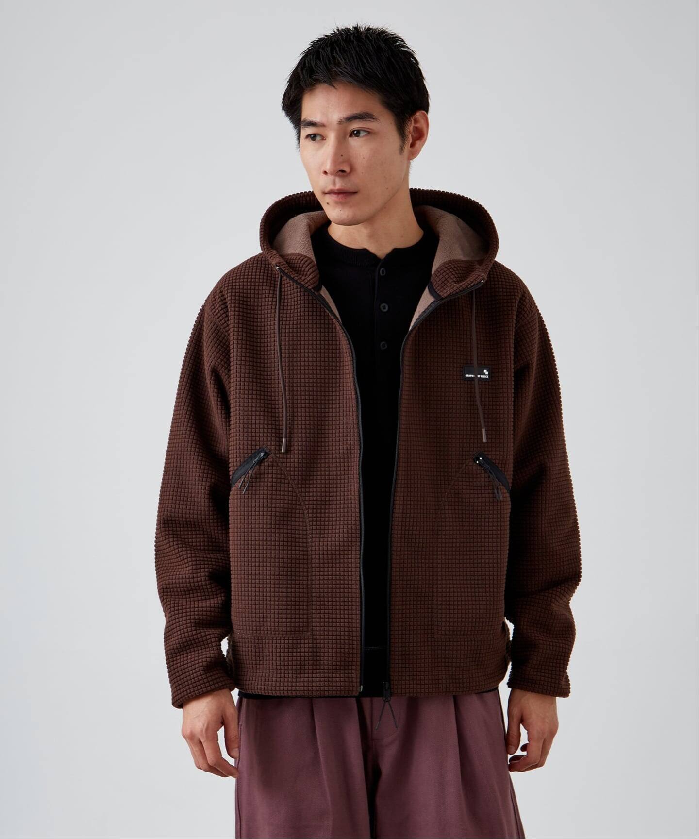 GRAPHPOINT ボンディングフリース ブルゾン（ボア・フリース）｜B.C 
