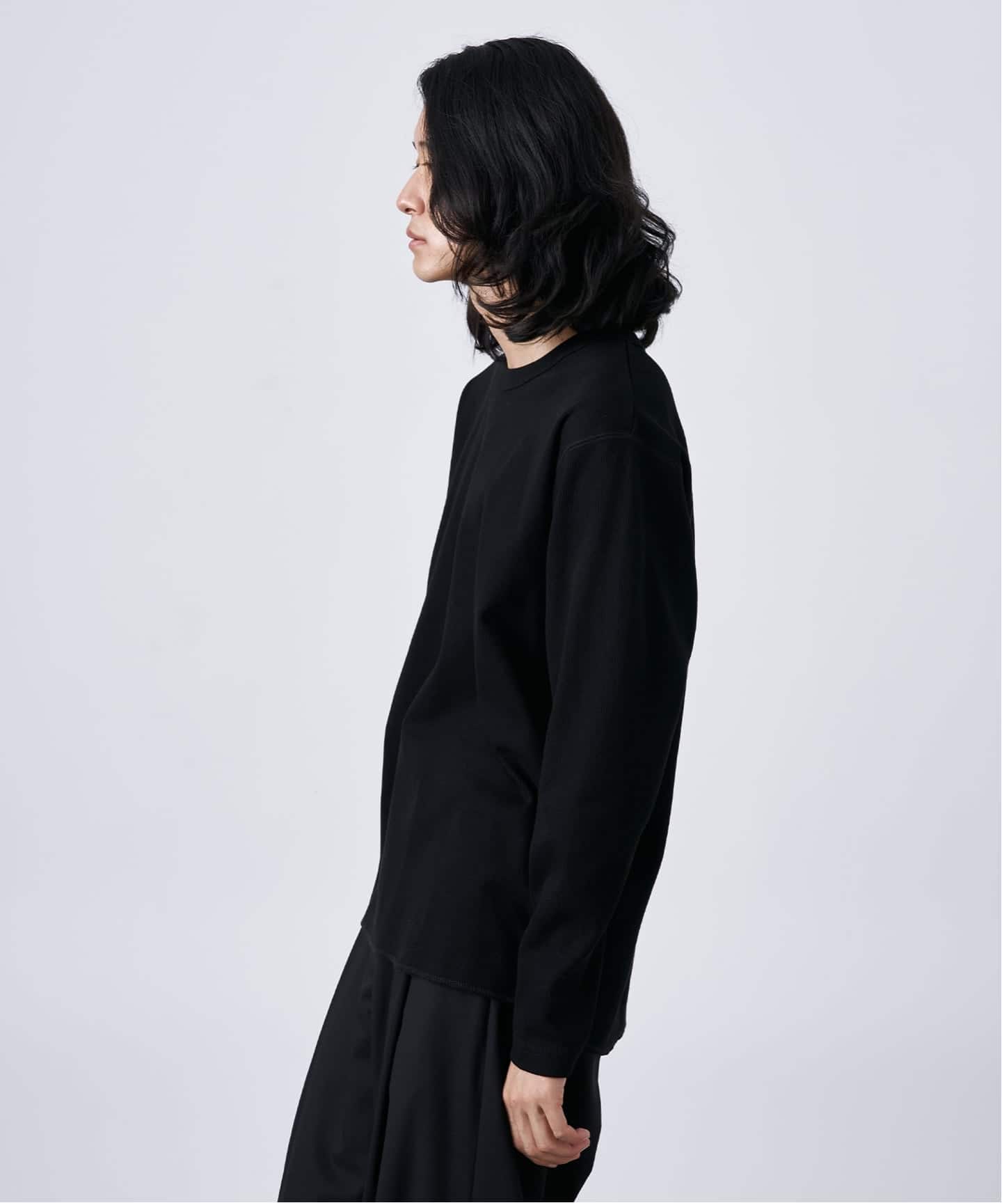 裏起毛 ハニカムサーマル ロングスリーブTシャツ（Tシャツ／カットソー