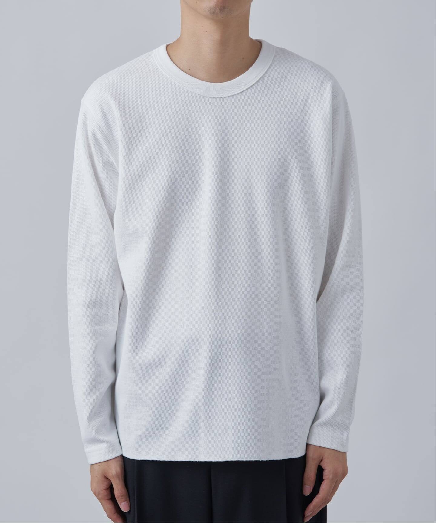 追加》裏起毛 ハニカムサーマル ロングスリーブTシャツ（Tシャツ