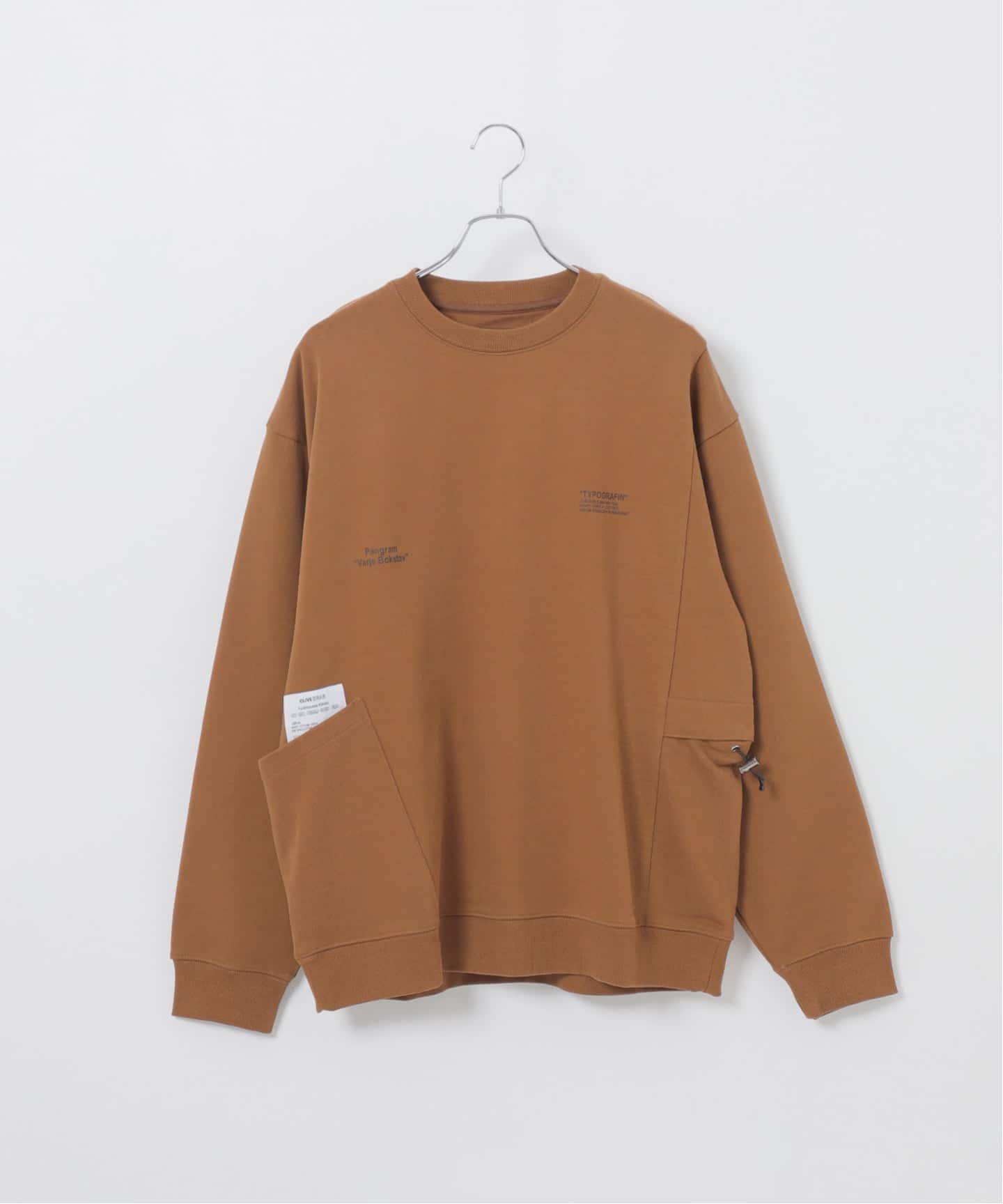 OLIVEDRAB キャリーポケットスウェット（スウェット）｜B.C STOCK