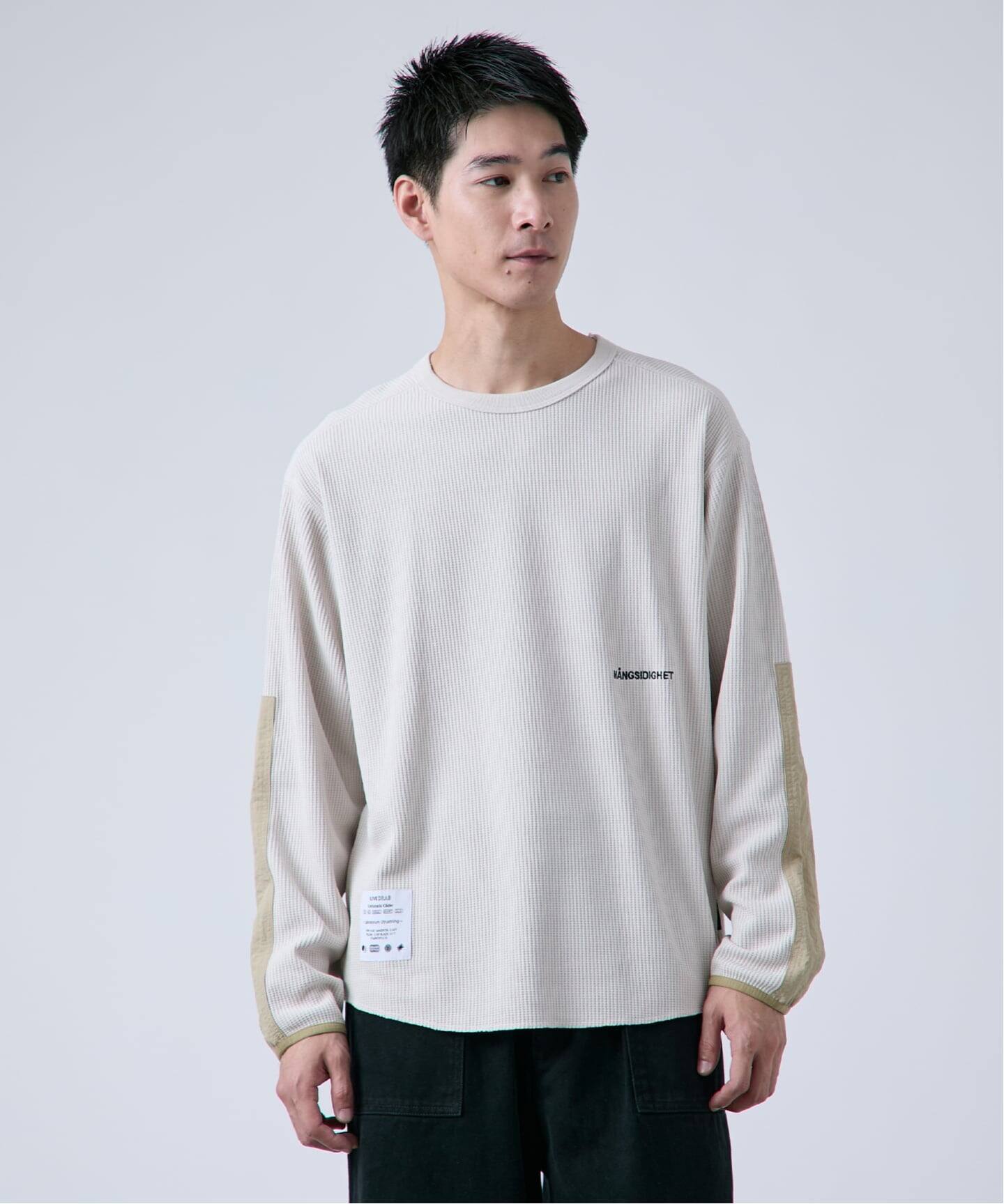 BRIEFING クルーネックシャツ Lサイズ オリーブ OLIVEDRAB/オリーブドラブ】サーマルクルーネック ロング