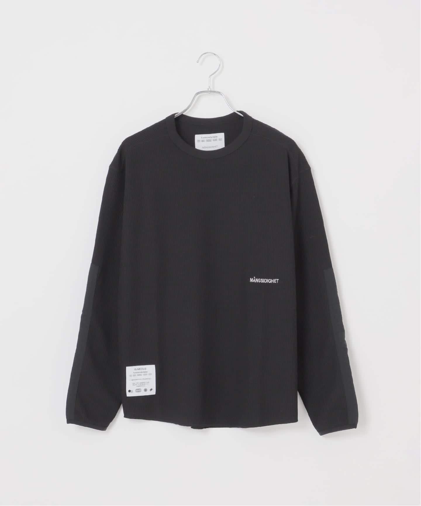 OLIVEDRAB/オリーブドラブ】サーマルクルーネック ロング