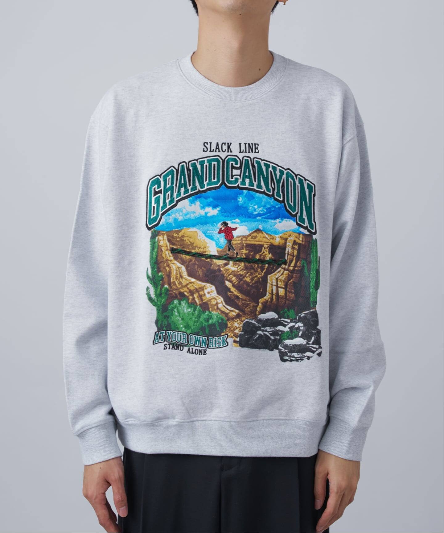 CALIFORNIA RANCH HOUSE】スラックライン クルーネックスウェット