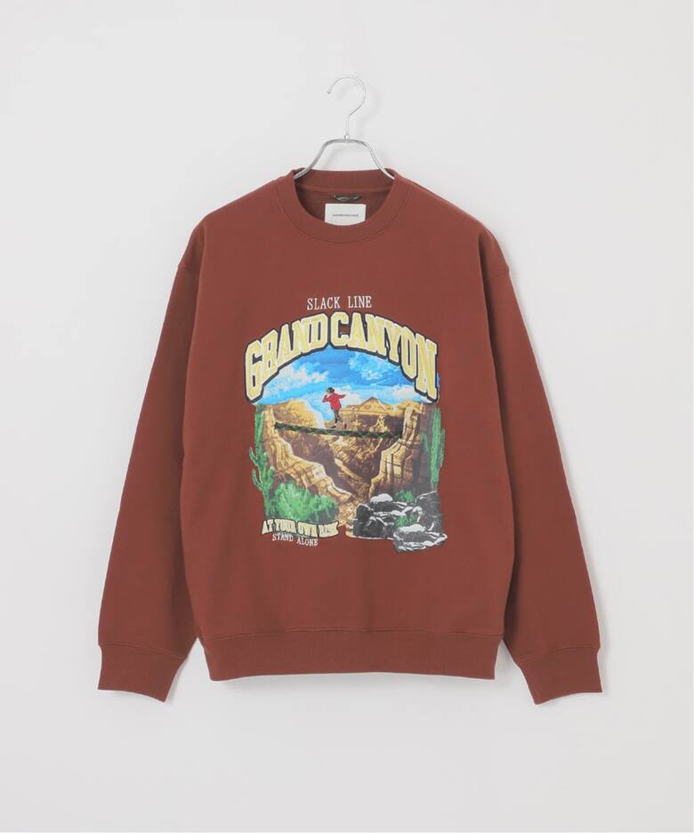 CALIFORNIA RANCH HOUSE】スラックライン クルーネックスウェット 