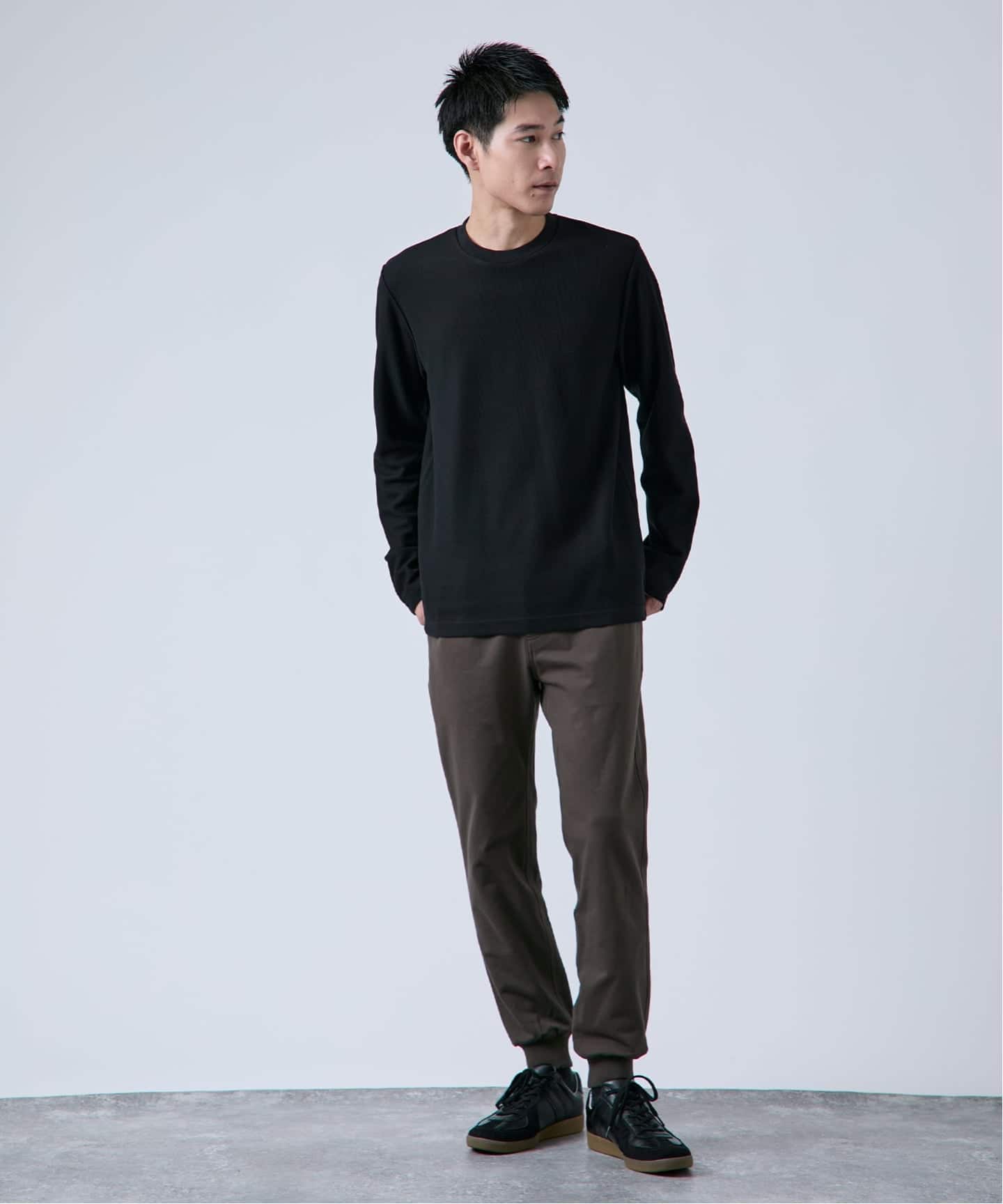 ハニカムジャージ クルーネック ロングスリーブTシャツ（Tシャツ