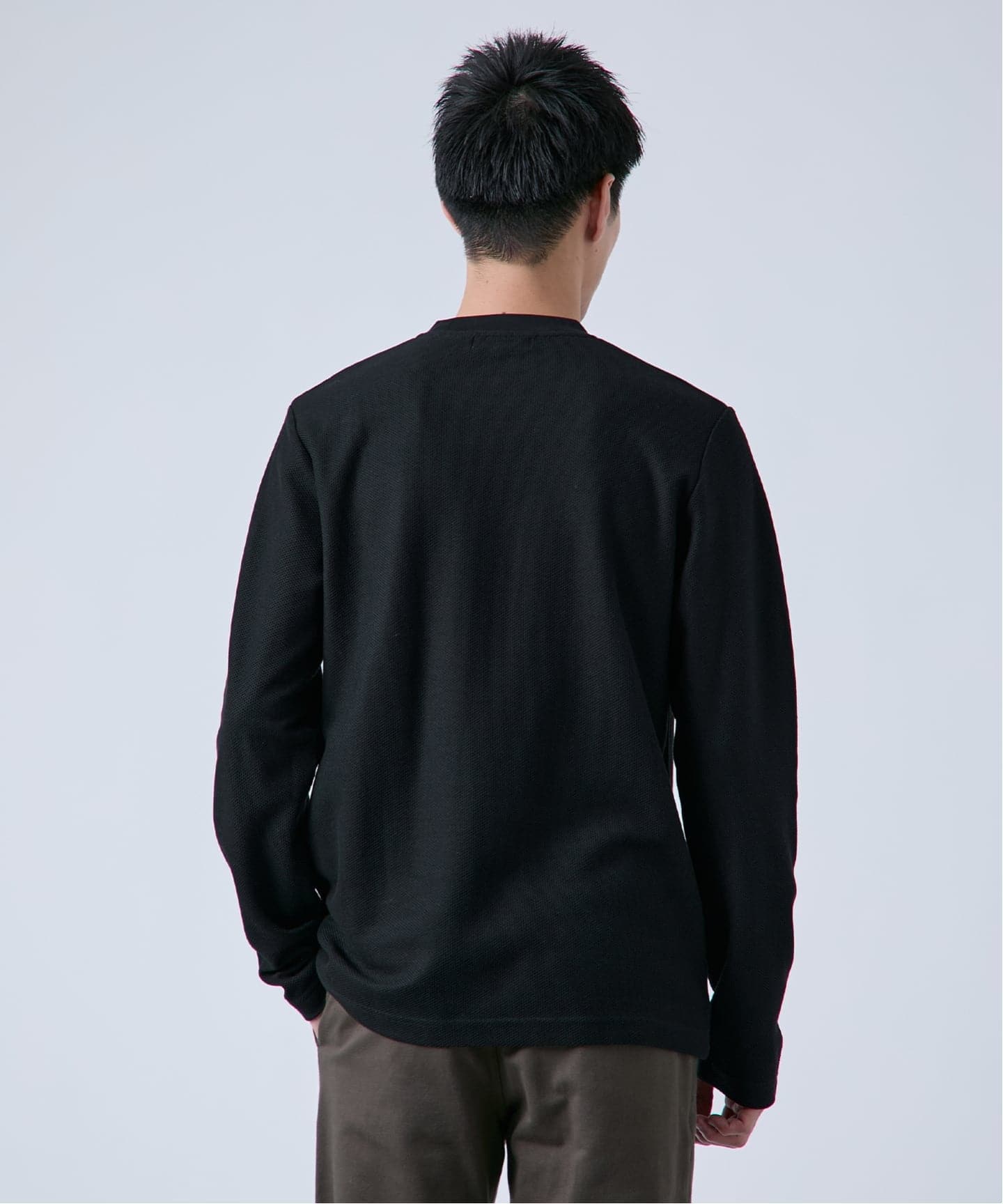 ハニカムジャージ クルーネック ロングスリーブTシャツ（Tシャツ