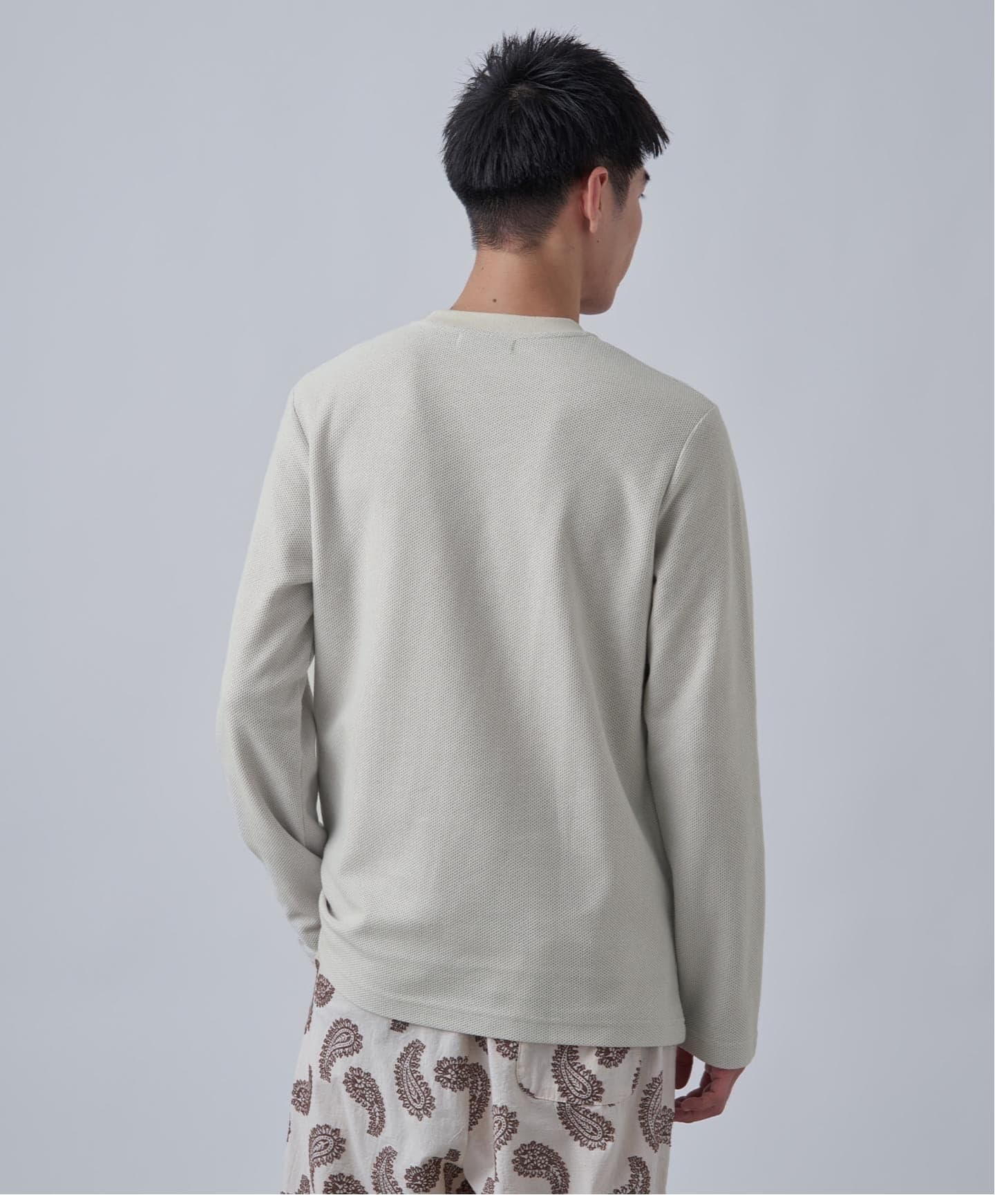ハニカムジャージ クルーネック ロングスリーブTシャツ（Tシャツ