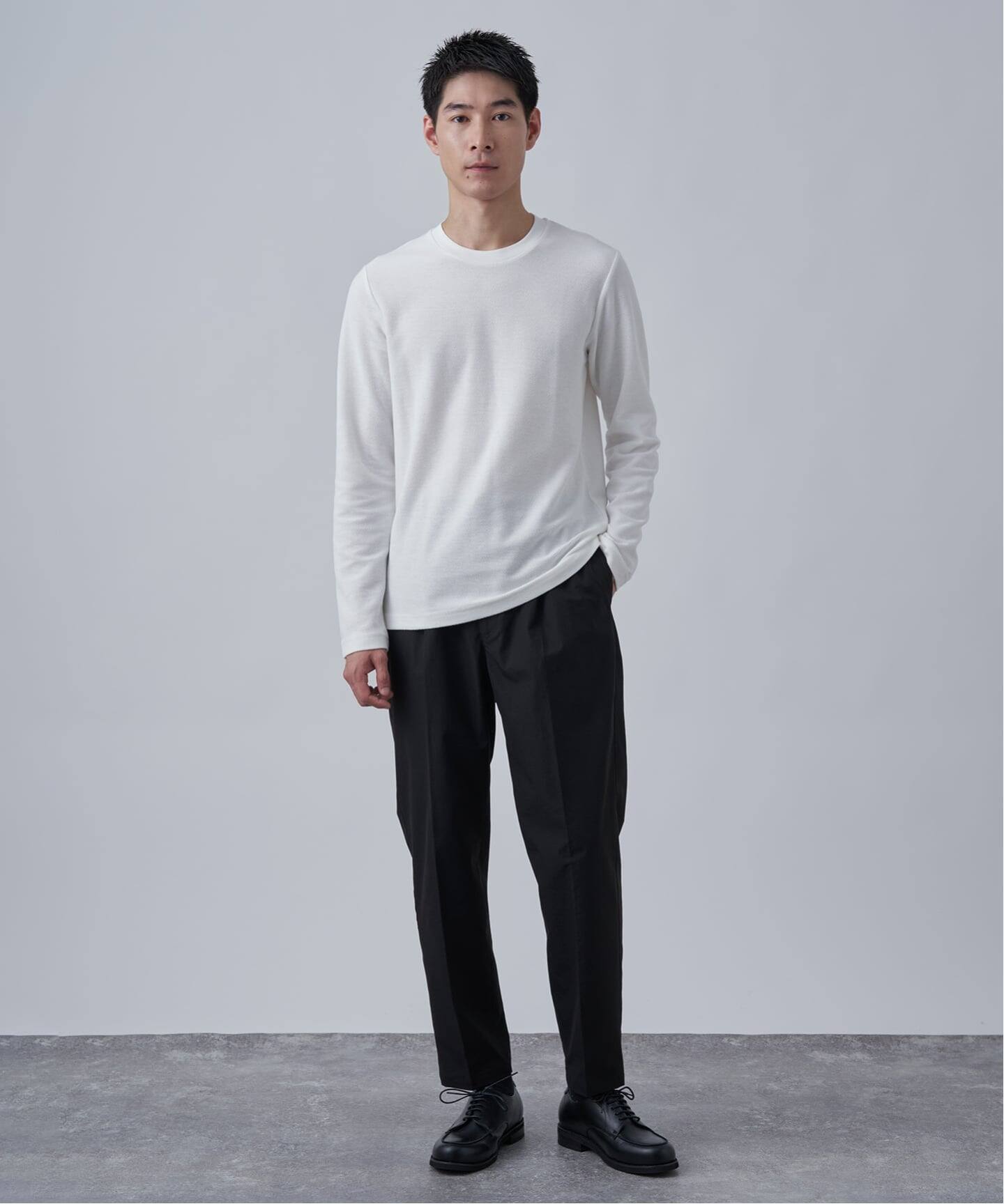 ハニカムジャージ クルーネック ロングスリーブTシャツ（Tシャツ