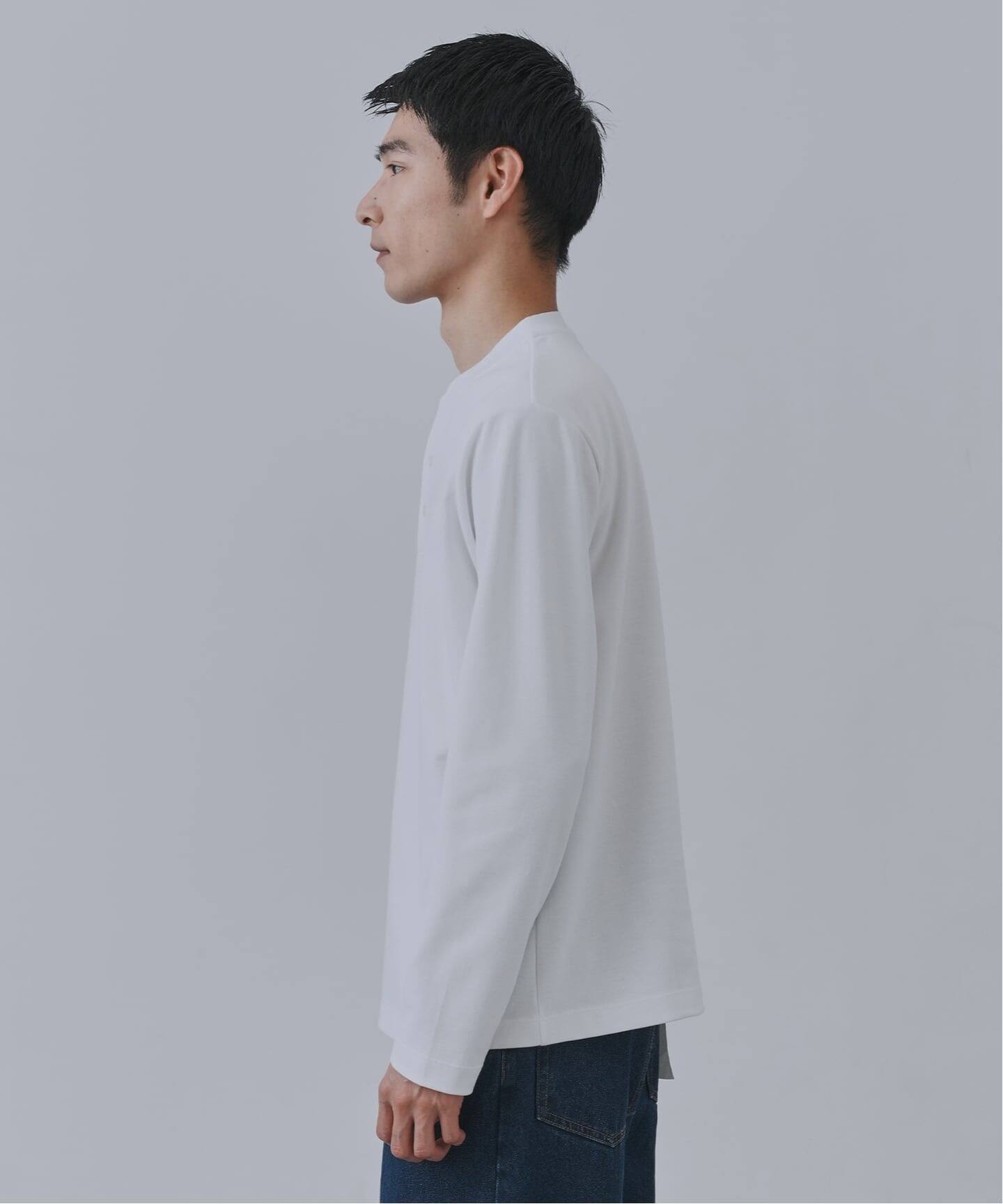 ツイルダンボール ヘンリーネックロンTEE（Tシャツ／カットソー）｜B.C