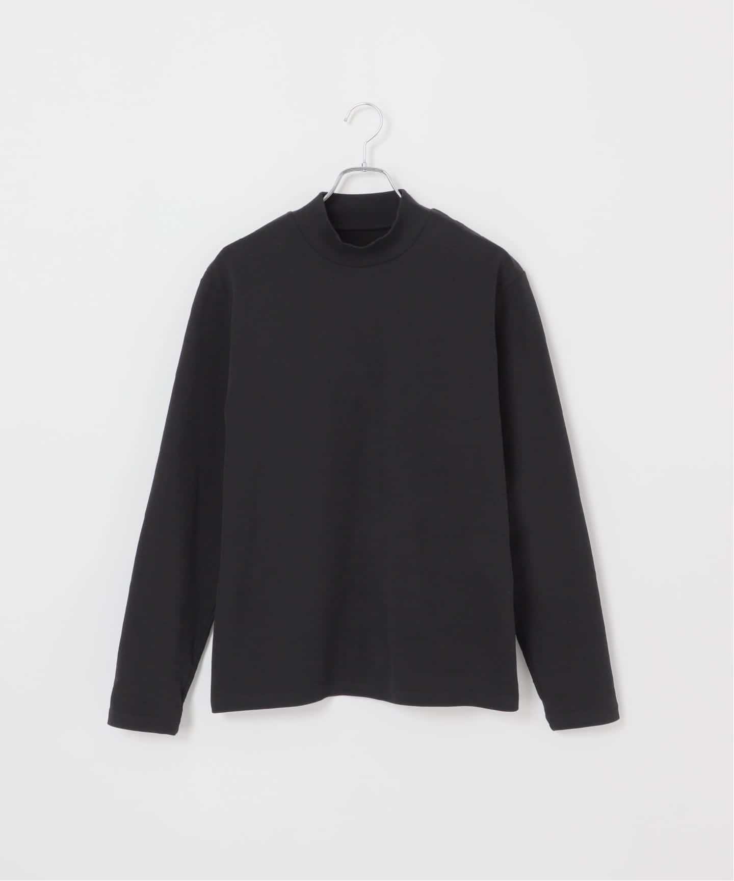 起毛 スムースモックネックロングスリーブTシャツ（Tシャツ