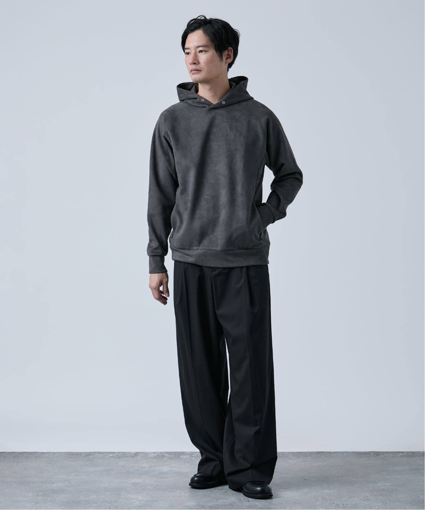 フェイクスエードパーカー（パーカー）｜B.C STOCK（ベーセーストック