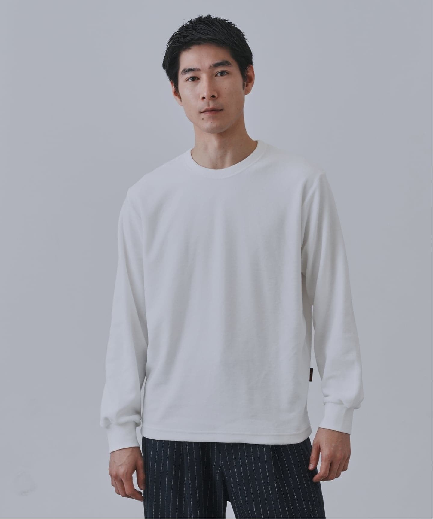 HEAT LAYER ベロア クルーロングスリーブTシャツ（Tシャツ／カットソー