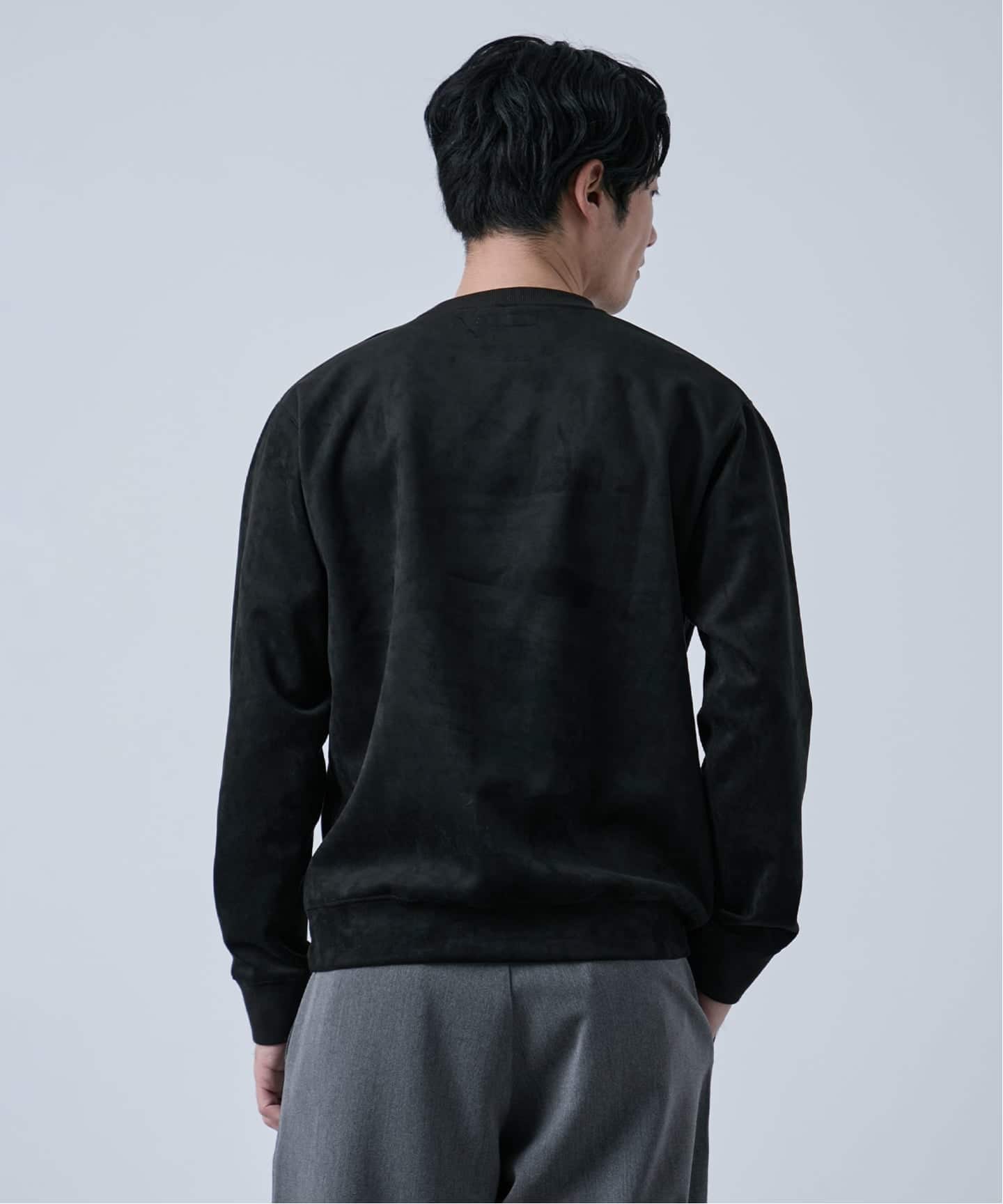 フェイクスエード クルーネックプルオーバー（スウェット）｜B.C STOCK