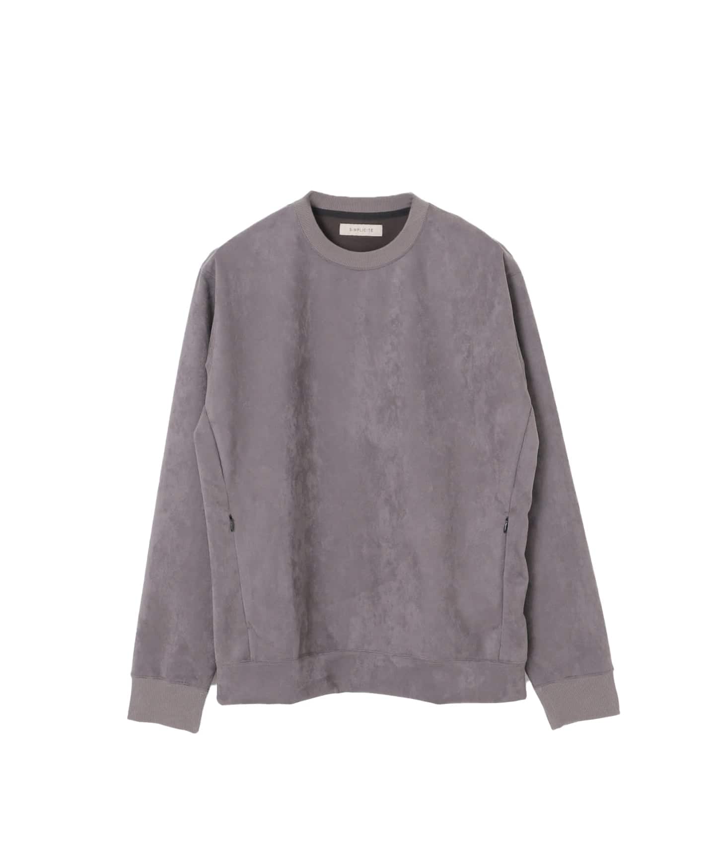 フェイクスエード クルーネックプルオーバー（スウェット）｜B.C STOCK