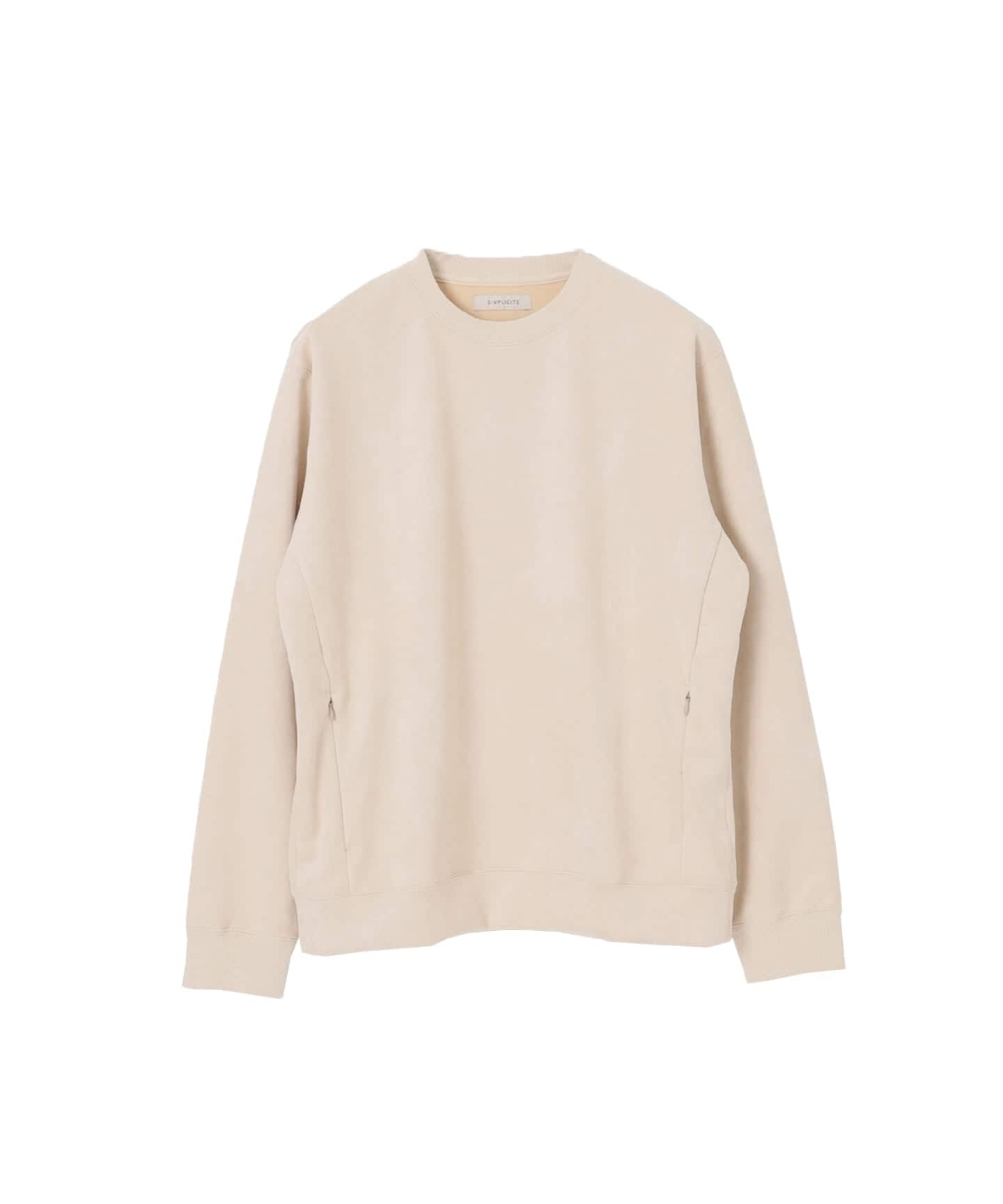 フェイクスエード クルーネックプルオーバー（スウェット）｜B.C STOCK