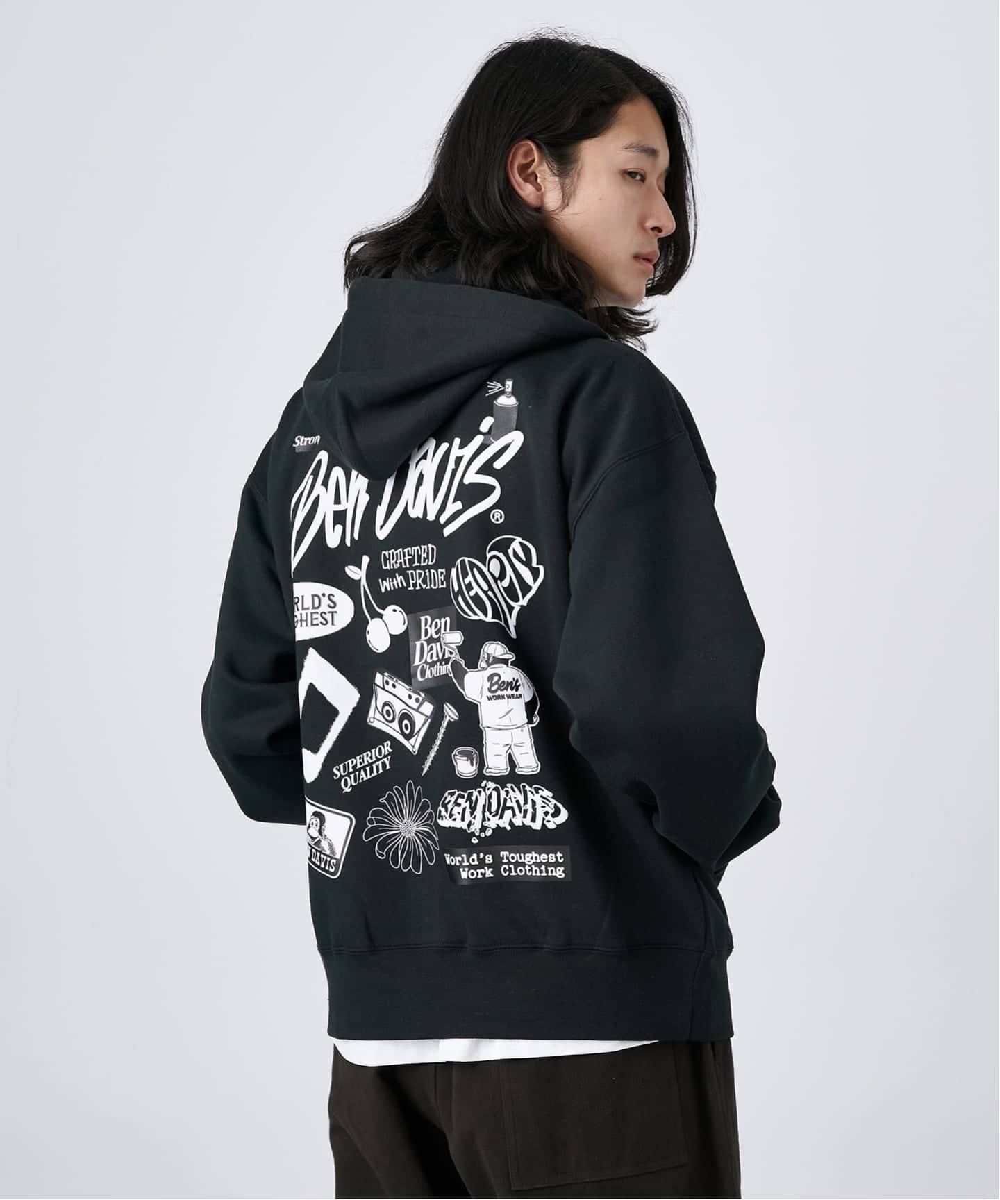 BEN DAVIS / ベンデイビス】SELECTION ZIP HOODIE（パーカー）｜B.C