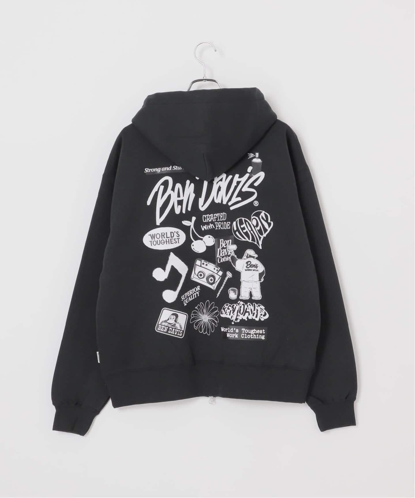 BEN DAVIS / ベンデイビス】SELECTION ZIP HOODIE（パーカー）｜B.C