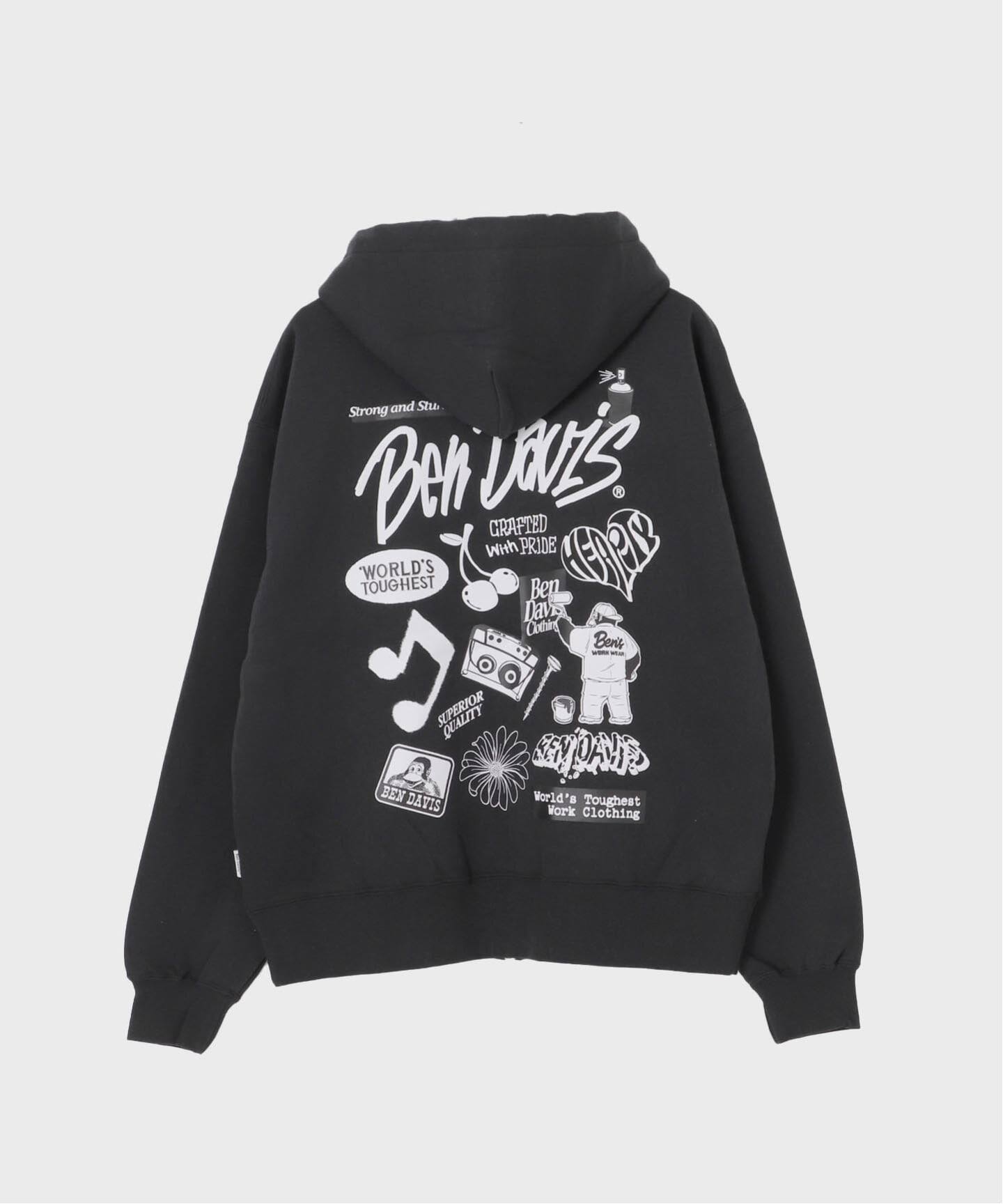 BEN DAVIS / ベンデイビス】SELECTION ZIP HOODIE（パーカー）｜B.C 