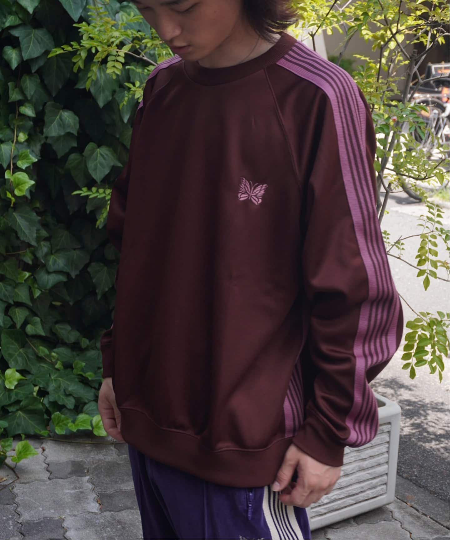 NEEDLES/ニードルズ Track Crew Neck Shirt（Tシャツ