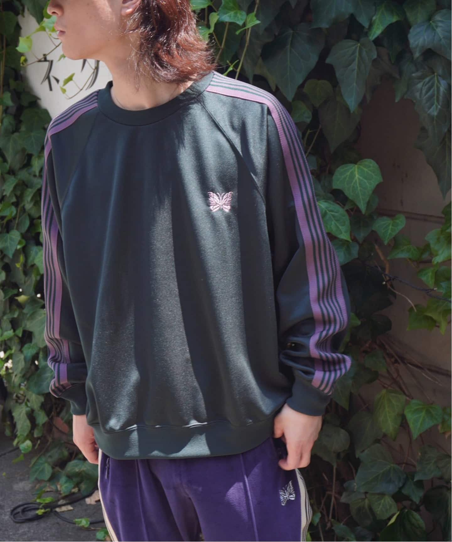 NEEDLES/ニードルズ/TRACK CREW NECK スウェット NEEDLES / ニードルズ Track Crew Neck Shirt（Tシャツ