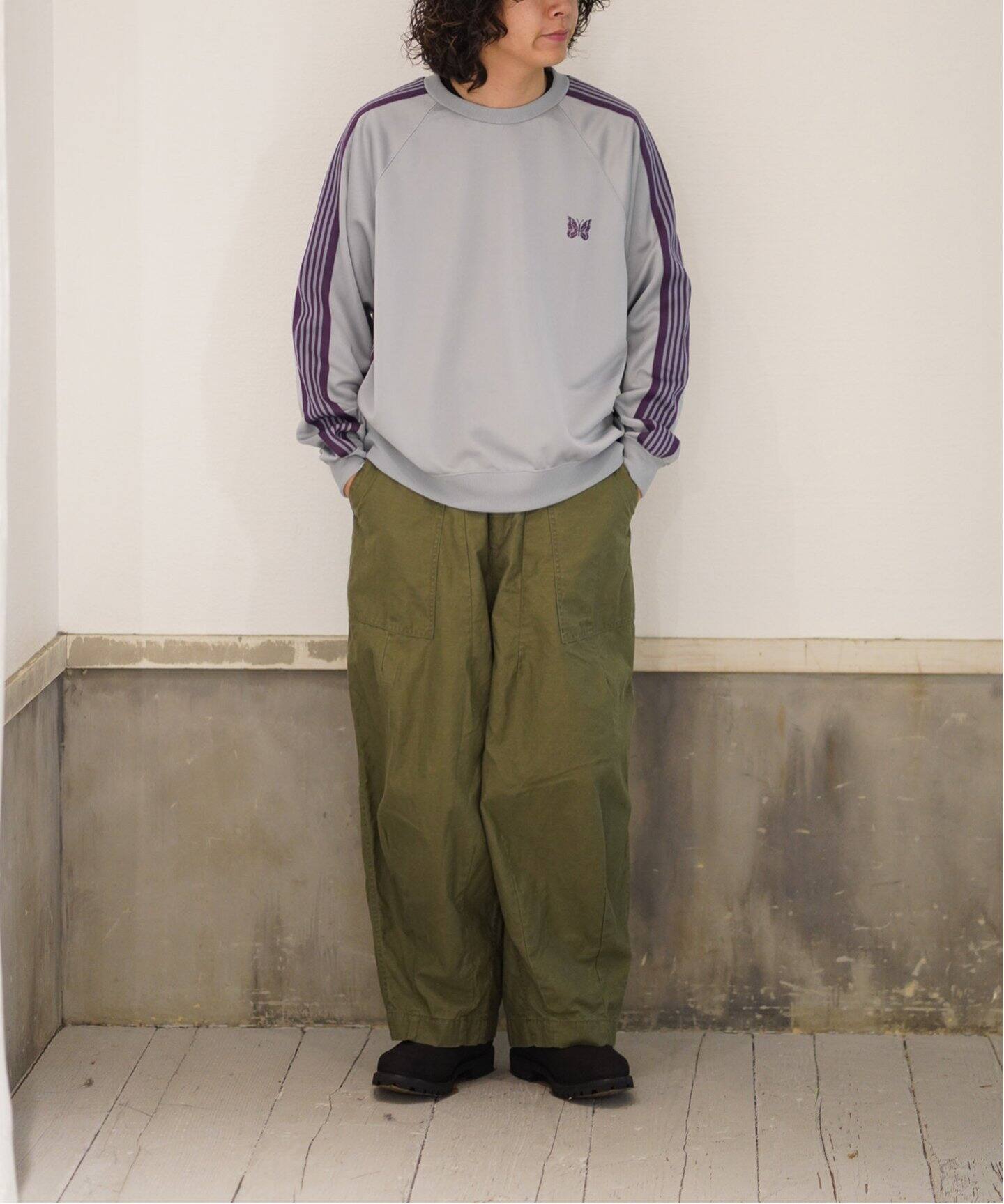 XL Needles track crew neck shirtトープ　パンツ NEEDLES / ニードルズ Track Crew Neck Shirt（Tシャツ
