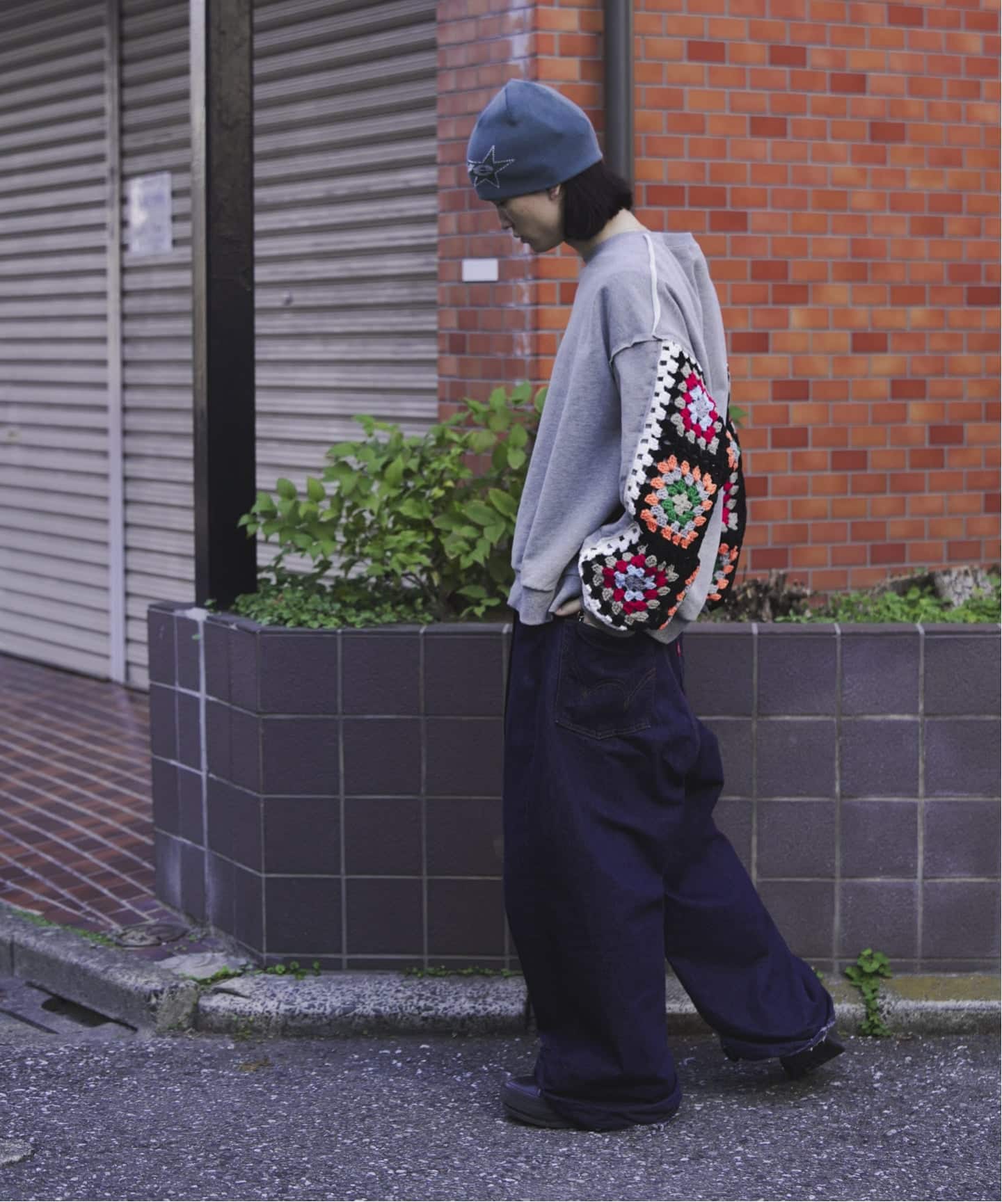 DISCOVERED/ディスカバード/CROCHET SLEEVE SWEAT DISCOVERED / ディスカバード CROCHET SLEEVE SWEAT（スウェット