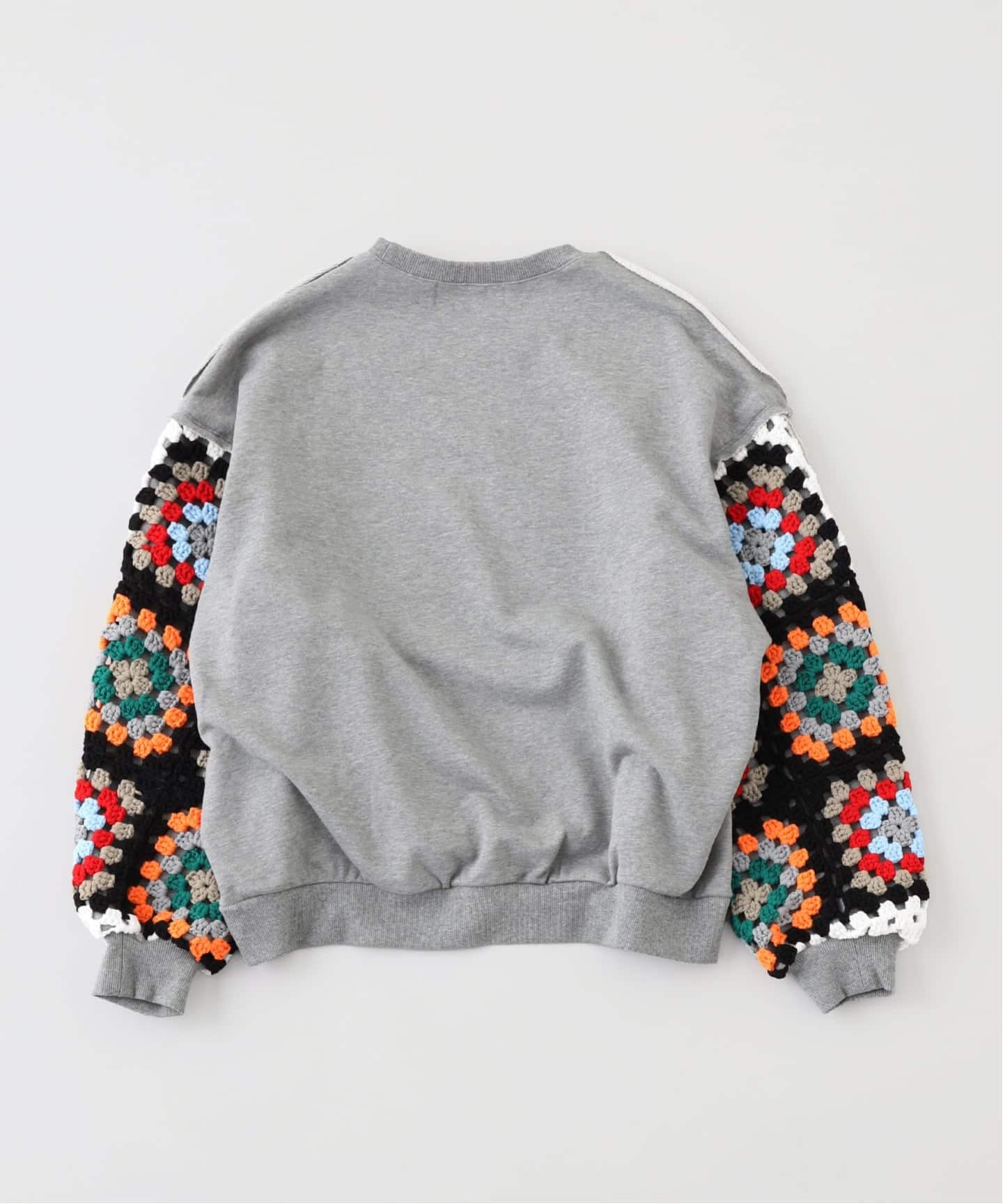 DISCOVERED / ディスカバード CROCHET SLEEVE SWEAT（スウェット