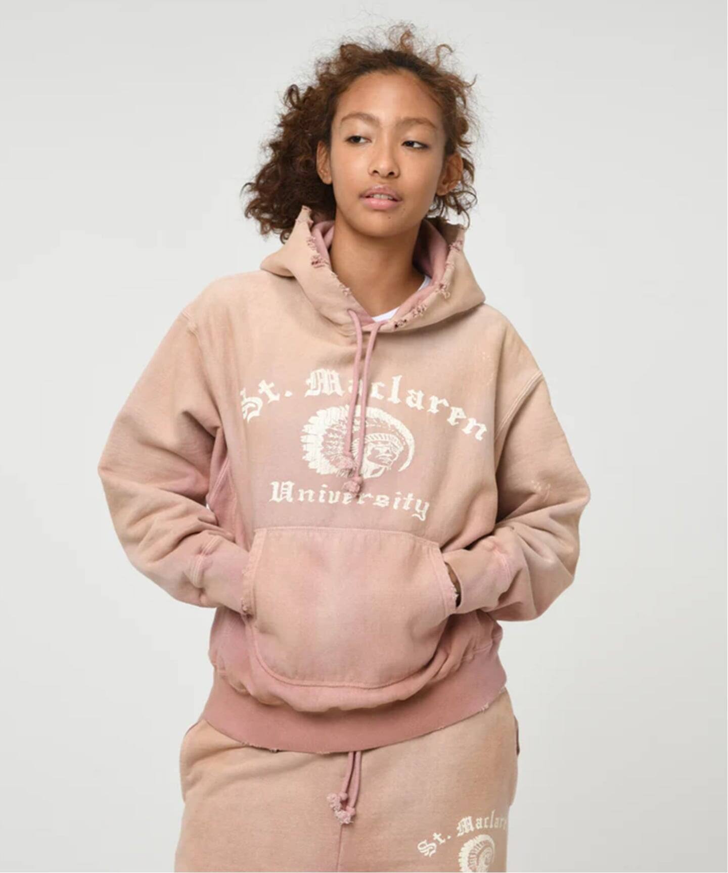 新品L■BOWWOW ST MACLAREN UNIV HOODIE AGED BOWWOW / バウワウ ST. MACLAREN UNIV. HOODIE AGED（パーカー