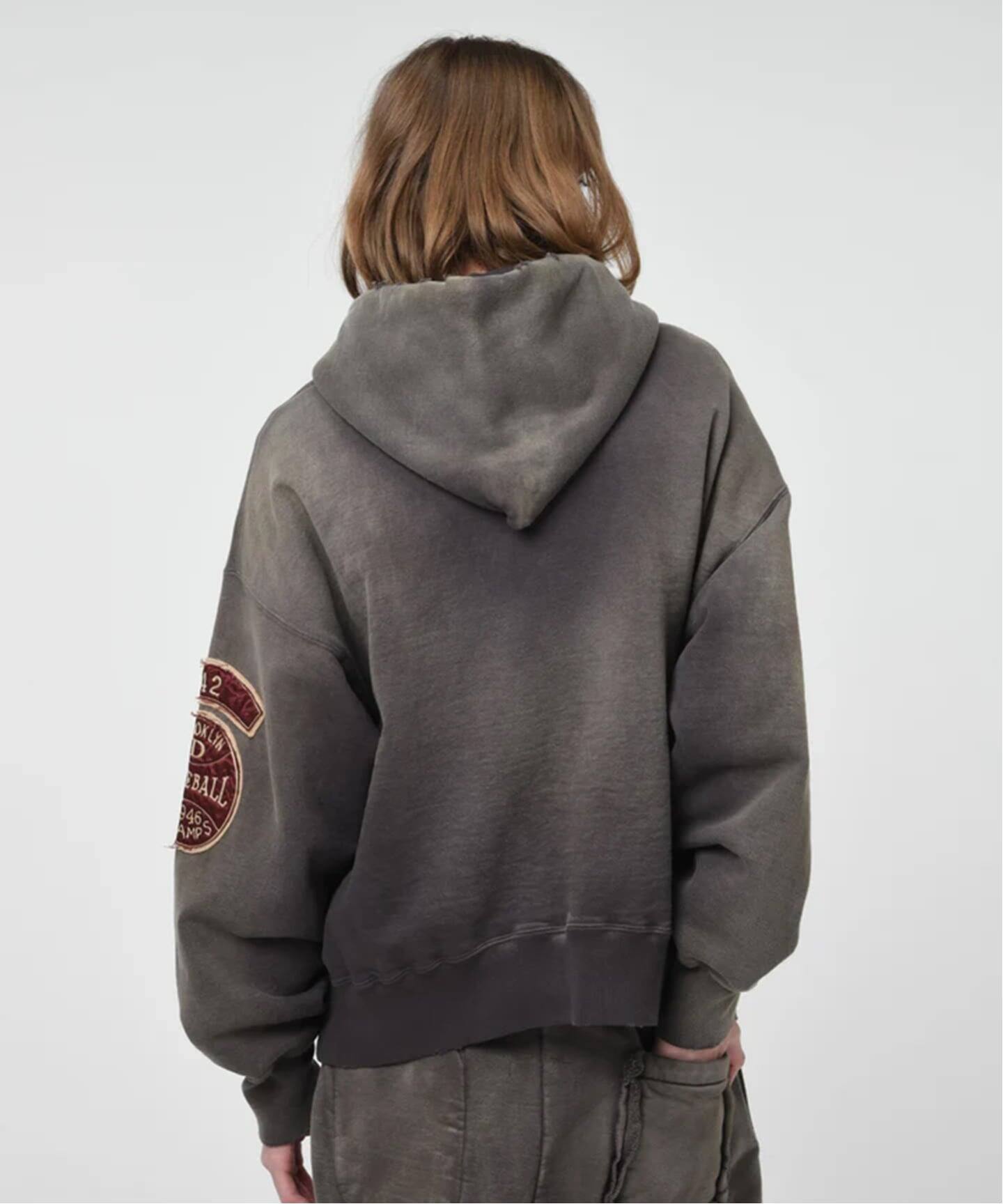 BOWWOW / バウワウ BASEBALL CHAMPION ZIP HOODIE AGED（スウェット