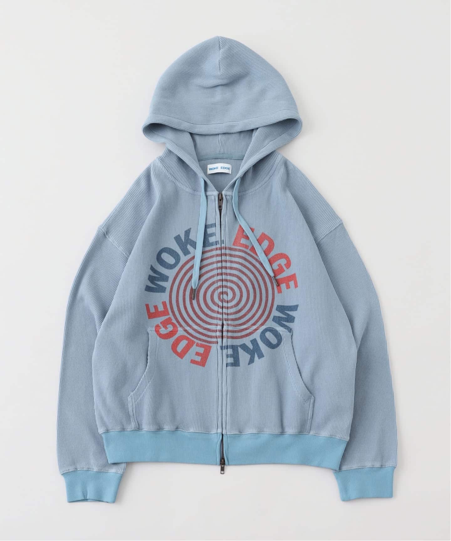 WOKE EDGE / ウォークエッジ Washed Thermal Zip Hoodie（パーカー