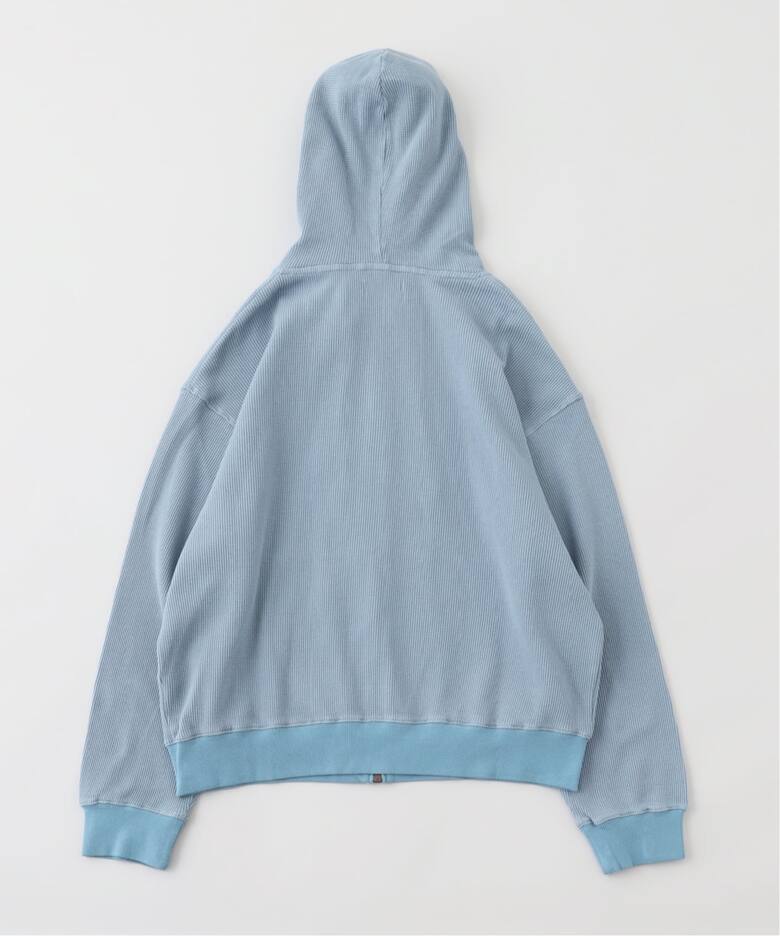 WOKE EDGE / ウォークエッジ Washed Thermal Zip Hoodie（パーカー 