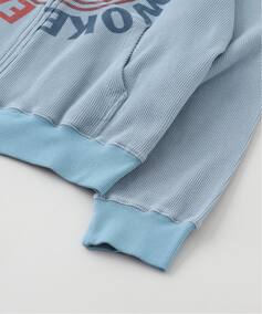 WOKE EDGE / ウォークエッジ Washed Thermal Zip Hoodie（パーカー 