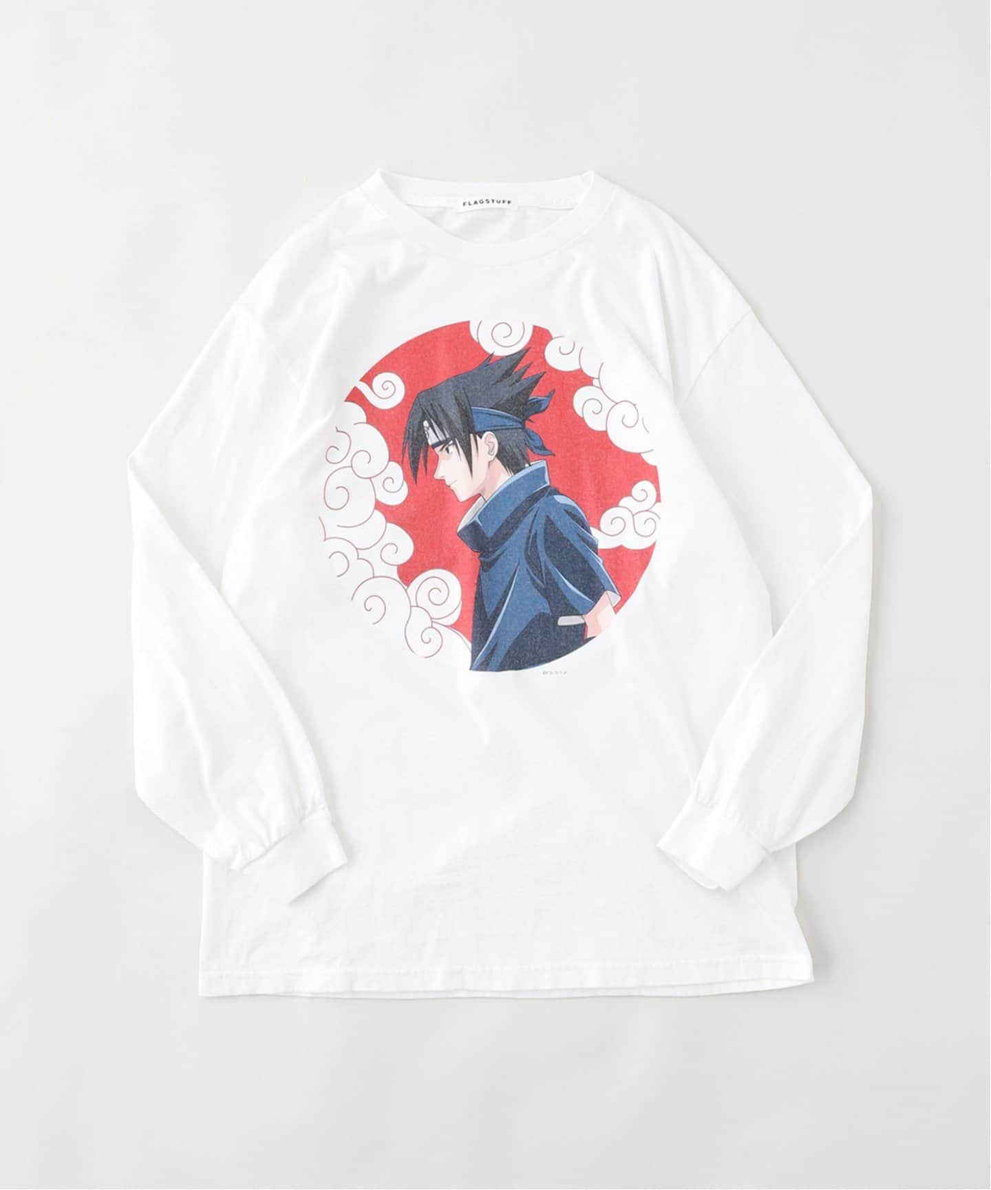 flagstuff ナルト　疾風伝　NARUTO tee tシャツ サスケ　XL flagstuff ナルト 疾風伝 NARUTO tee tシャツ サスケ XL - メルカリ