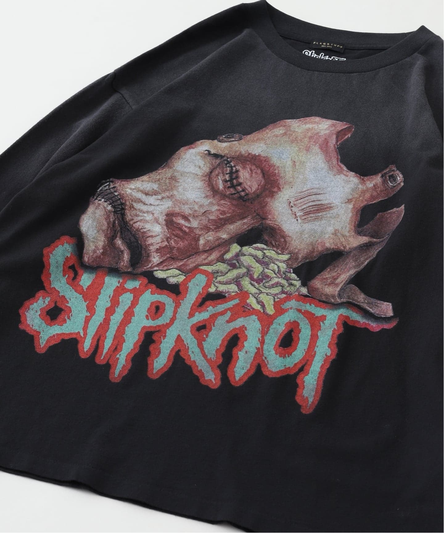 F-LAGSTUF-F slipknot LS TEE③ Mサイズ F-LAGSTUF-F(フラグスタフ)/ slipknot LS TEE3 -BLACK- | E.S.P.