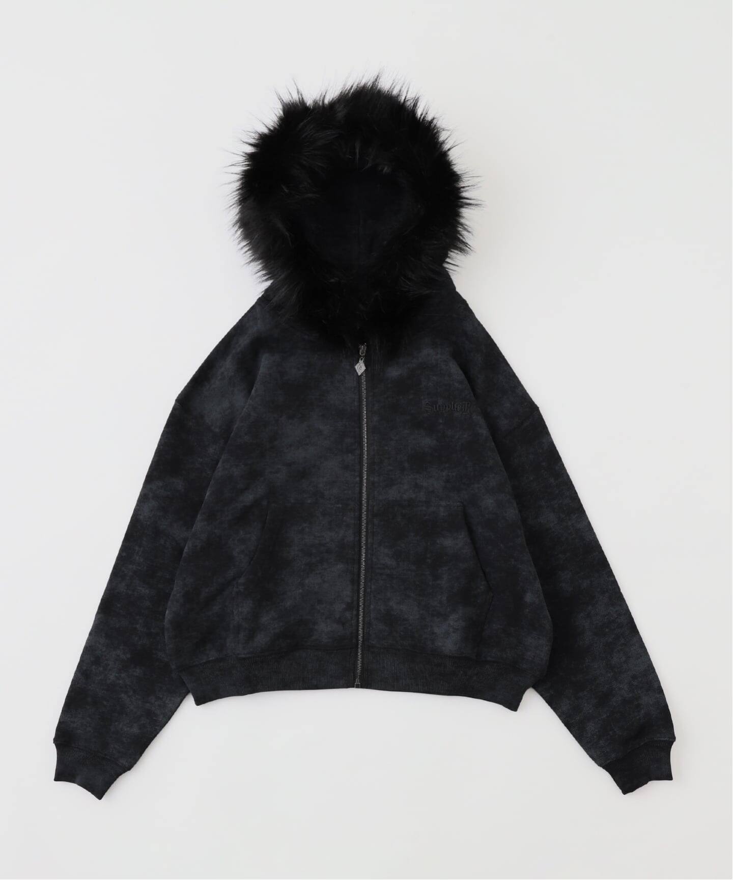 SUPPLIER / サプライヤー FAUX FUR CROSS ZIP HOODIE（パーカー