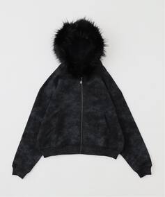 SUPPLIER / サプライヤー FAUX FUR CROSS ZIP HOODIE（パーカー 