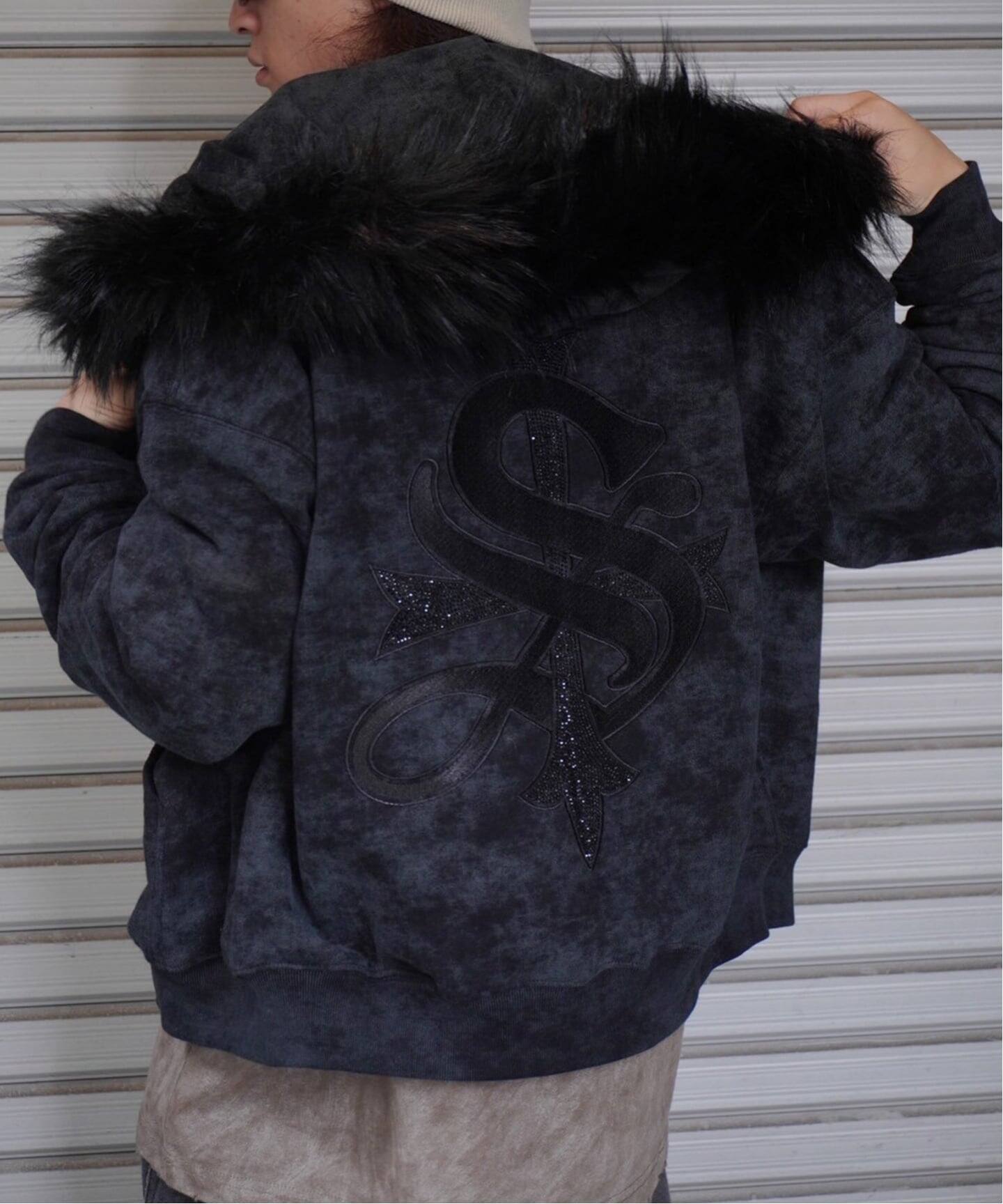SUPPLIER / サプライヤー FAUX FUR CROSS ZIP HOODIE（パーカー 