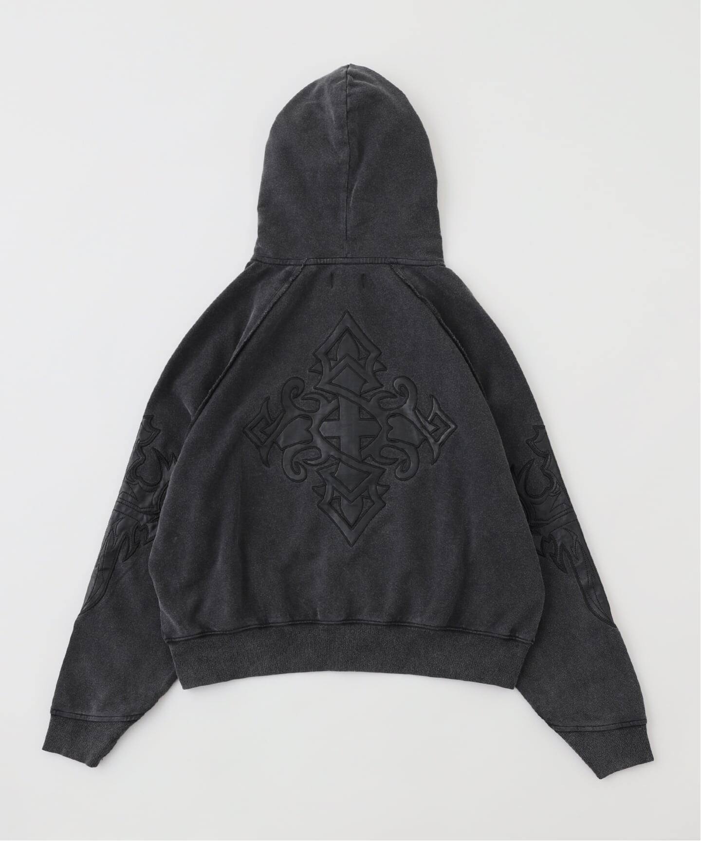 SUPPLIER / サプライヤー DAGGER LEATHER PATCH ZIP HOODIE（パーカー