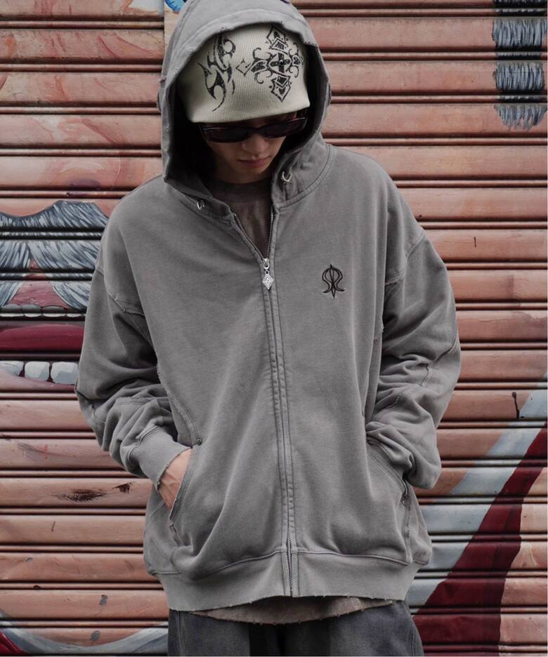 SUPPLIER / サプライヤー SWITCHING PIERCED ZIP HOODIE V2（パーカー 