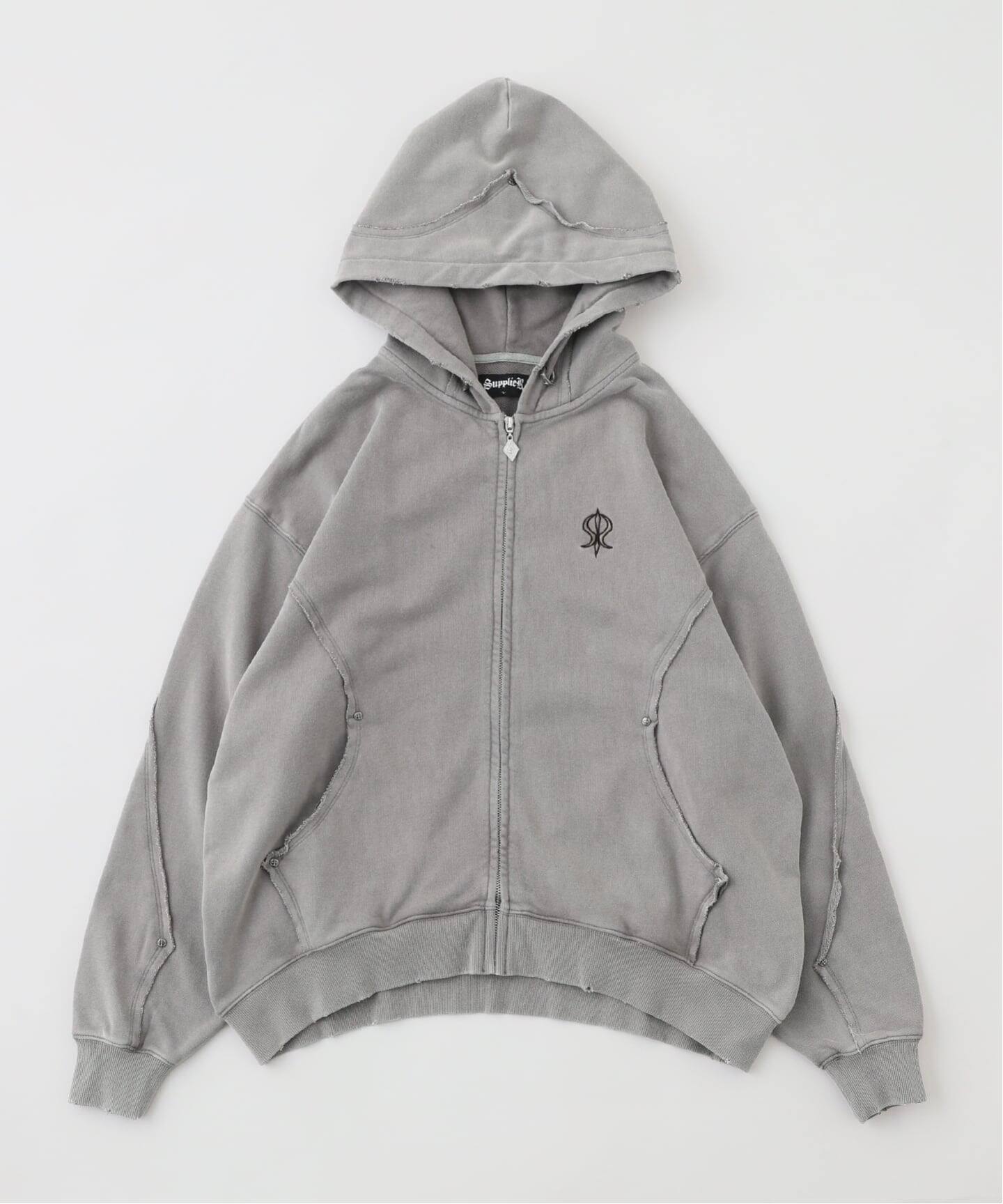 SUPPLIER / サプライヤー SWITCHING PIERCED ZIP HOODIE V2（パーカー