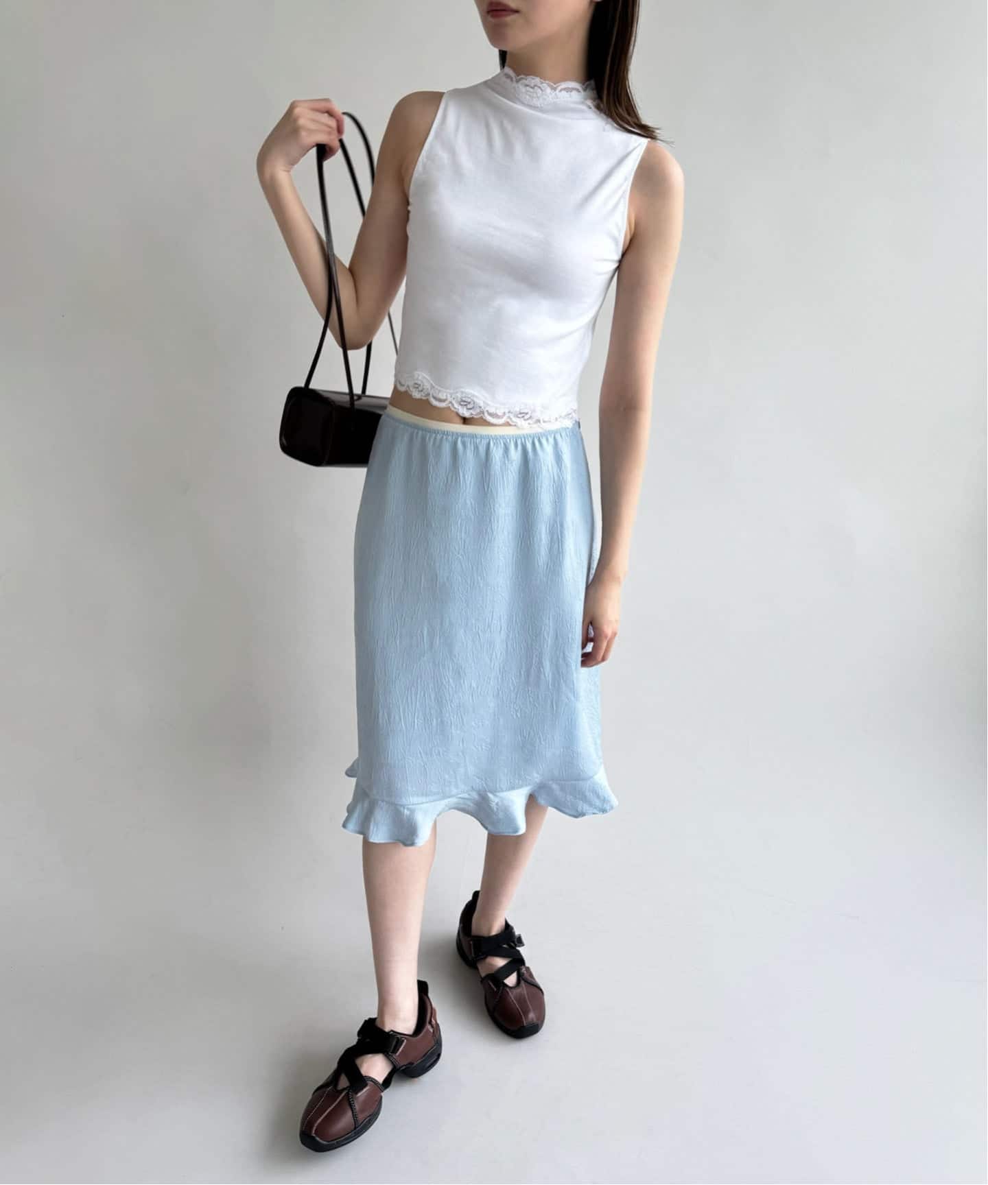 EDIT.FOR.LULU レースブラウス レーストリムノースリーブトップ（Tシャツ／カットソー）｜EDIT.FOR