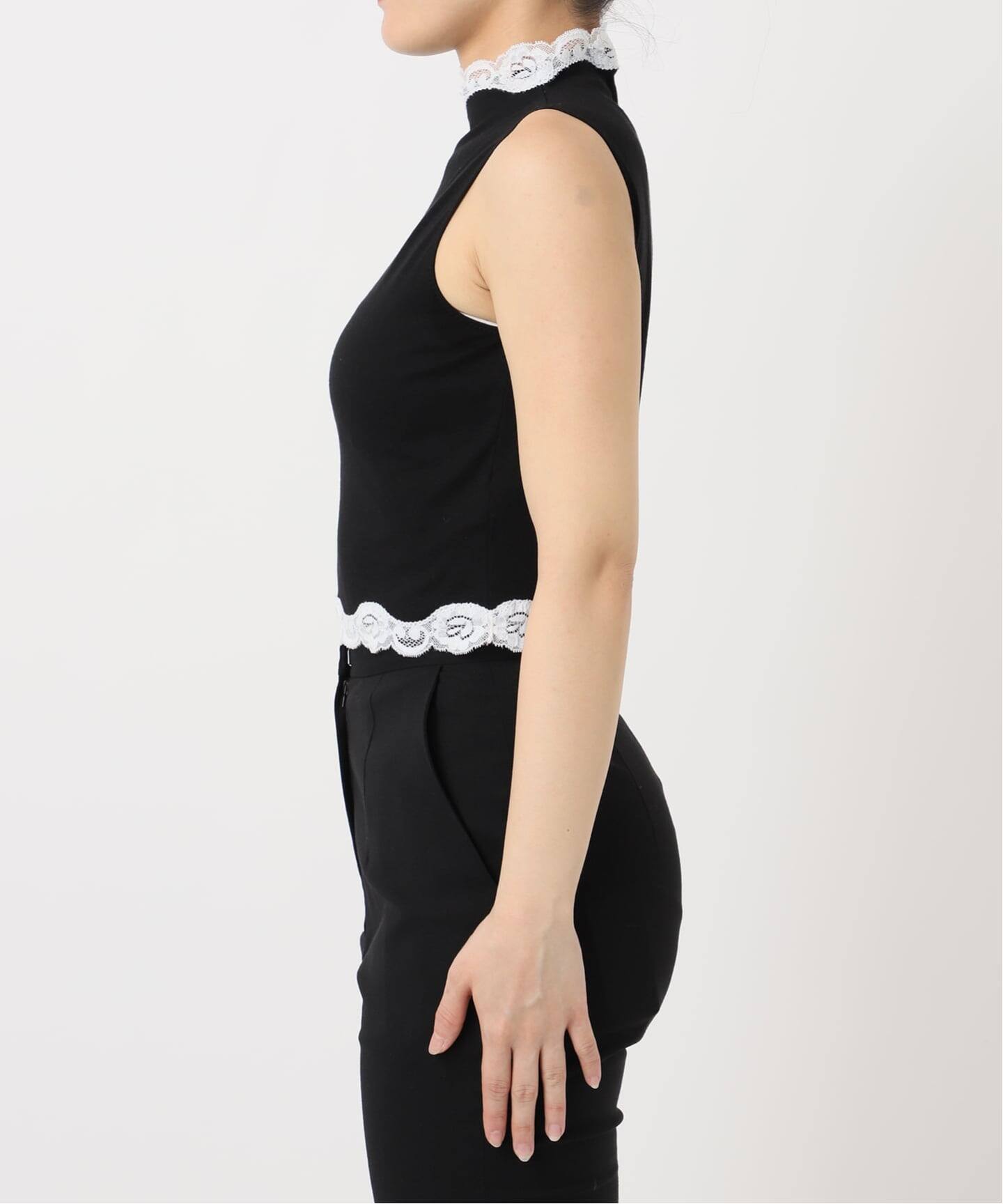 レーストリムノースリーブトップ（Tシャツ／カットソー）｜EDIT.FOR