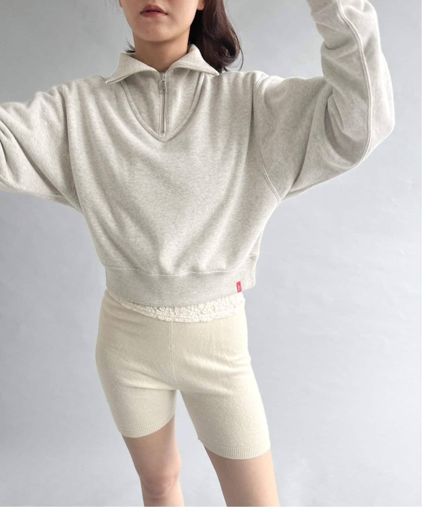 追加》【miller×LULU】ジップスウェットトップ（スウェット）｜EDIT  