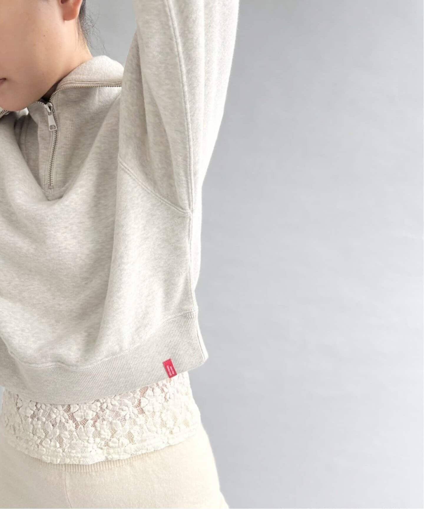 追加》【miller×LULU】ジップスウェットトップ（スウェット）｜EDIT  