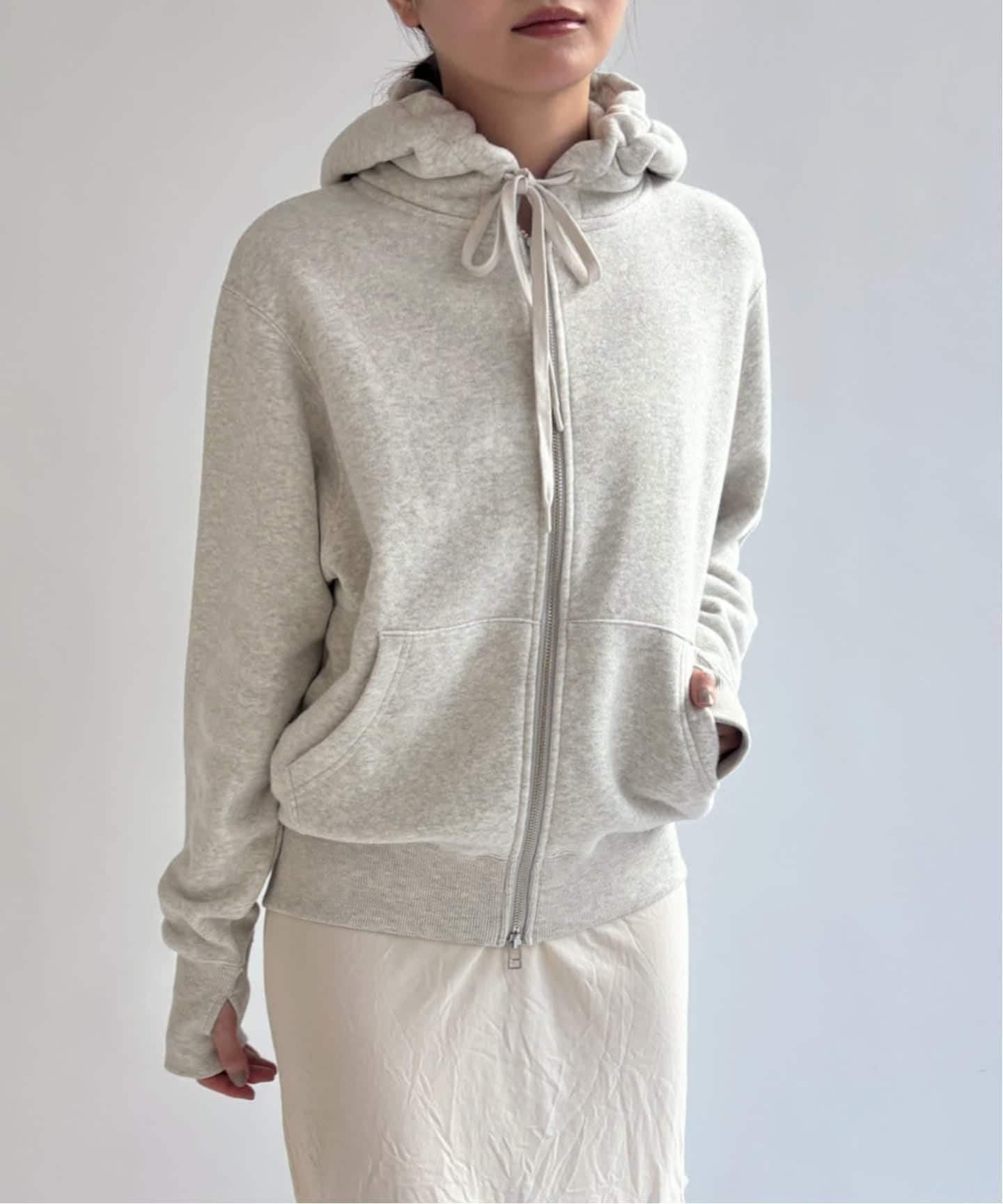 【miller×LULU】ジップスウェットトップ 美品タグ有【miller*LULU】ジップスウェットトップ