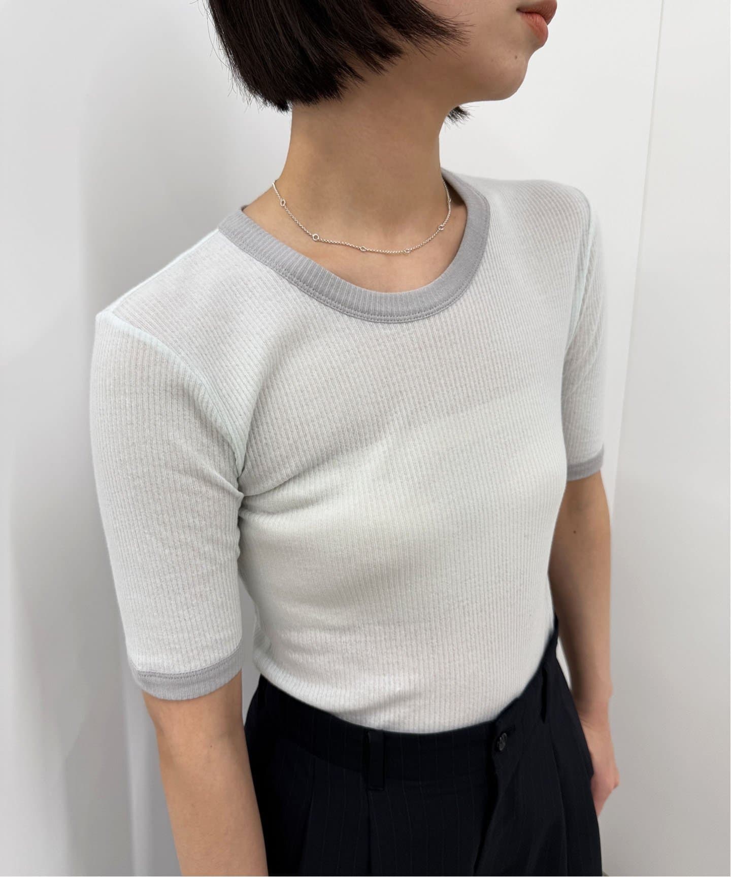 完売色　EDIT.FOR LULU コットン シアータートル　ピンク 完売色EDIT.FOR LULU コットン シアータートルピンク